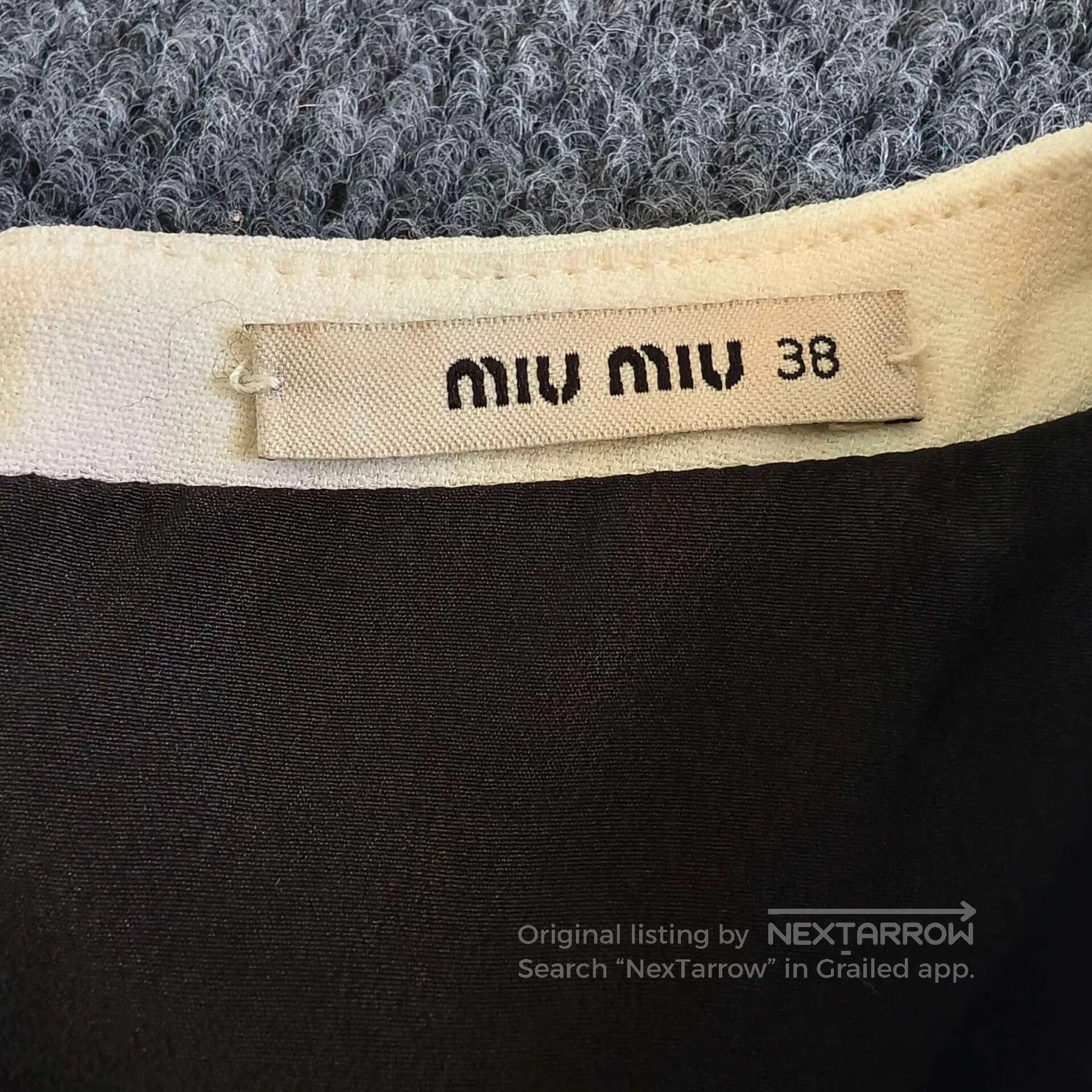 Miu Miu Miu Miu Chiffon-Velvet Puffed Sleeve Dress. Size S / US 4 / IT 40 - 3 Thumbnail