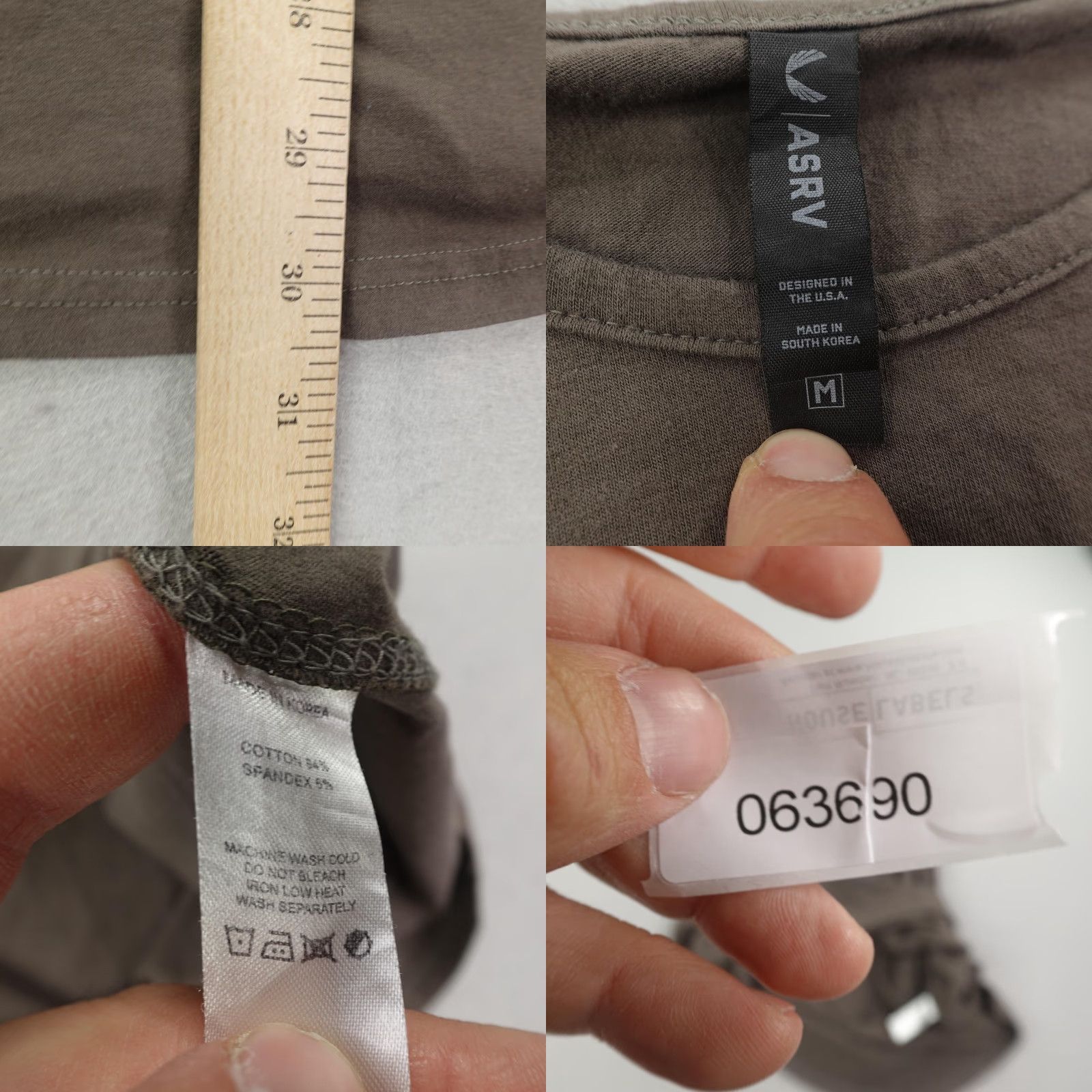 ASRV ASRV Men's T-Shirt Medium Brown Outdoor Sports Breathable Stretch Crew Neck Lightweight Size US M / EU 48-50 / 2 - 8 Thumbnail