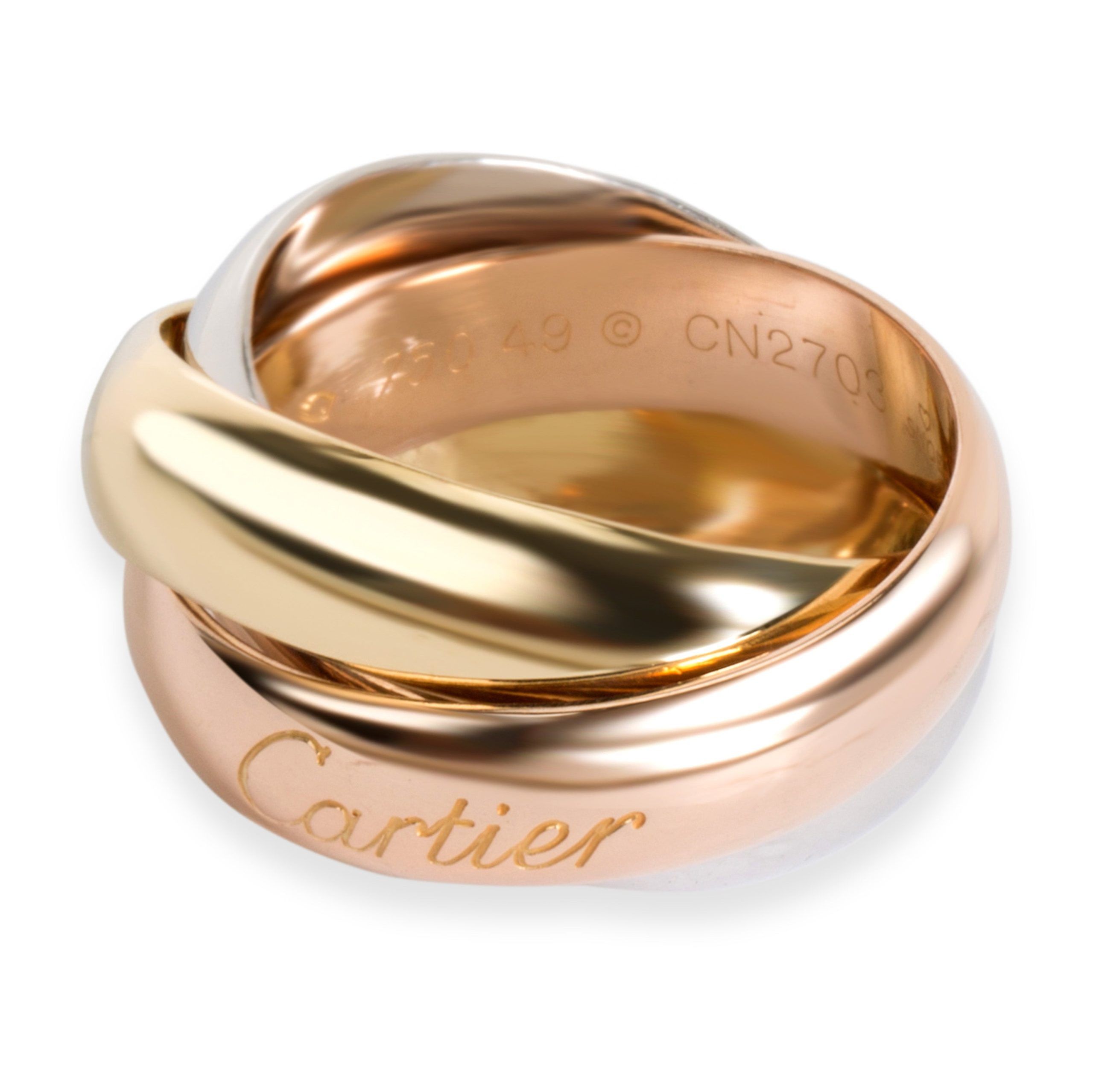 Cartier Trinity Large Model Ring in 18K Yellow, White Rose Gold