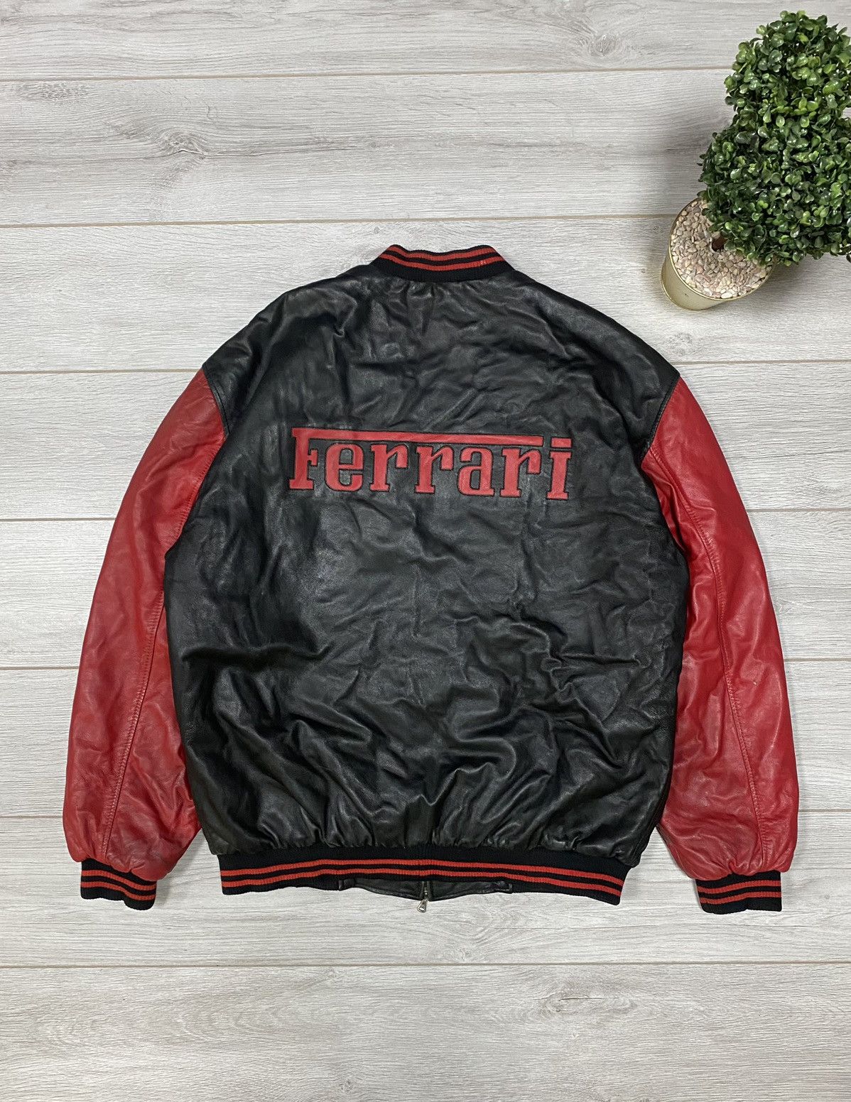 【レア】Ferrari ヴィンテージレザージャケット XXL Ferrari Vintage Jacket Leather | Grailed