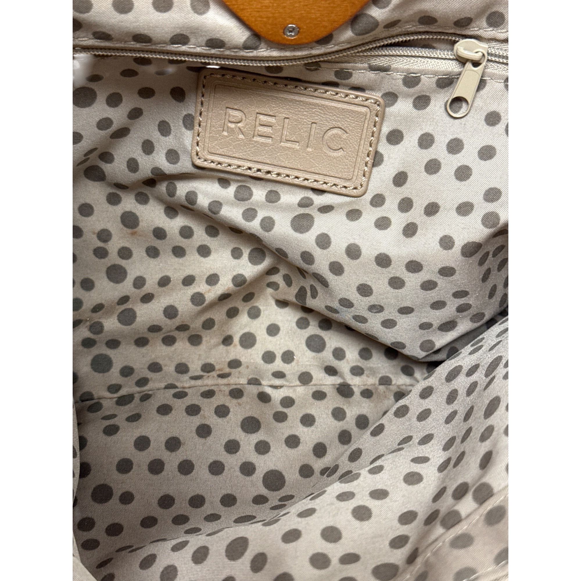 Relic Relic Vintage Womens tan beige Canvas Floral Shoulder Bag SK Size ONE SIZE - 15 Thumbnail
