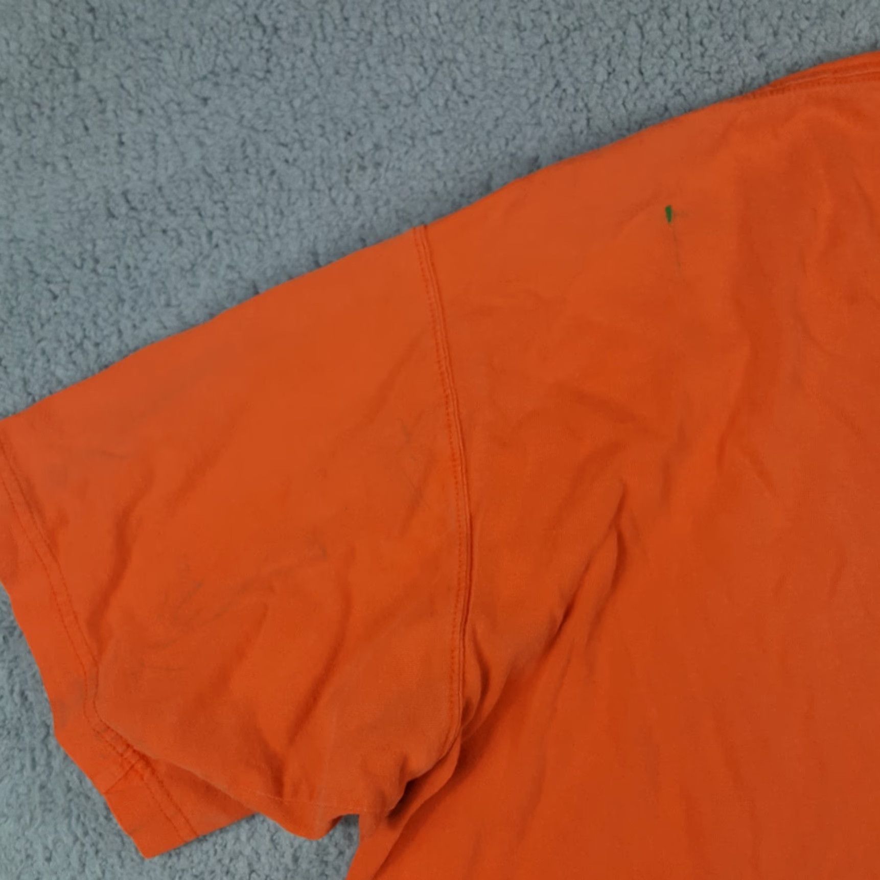 Carhartt VINTAGE Carhartt Shirt 2XL Orange Distressed CH Logo Pocket Tee Mens 90s Grunge Workwear Size US XXL / EU 58 / 5 - 7 Thumbnail