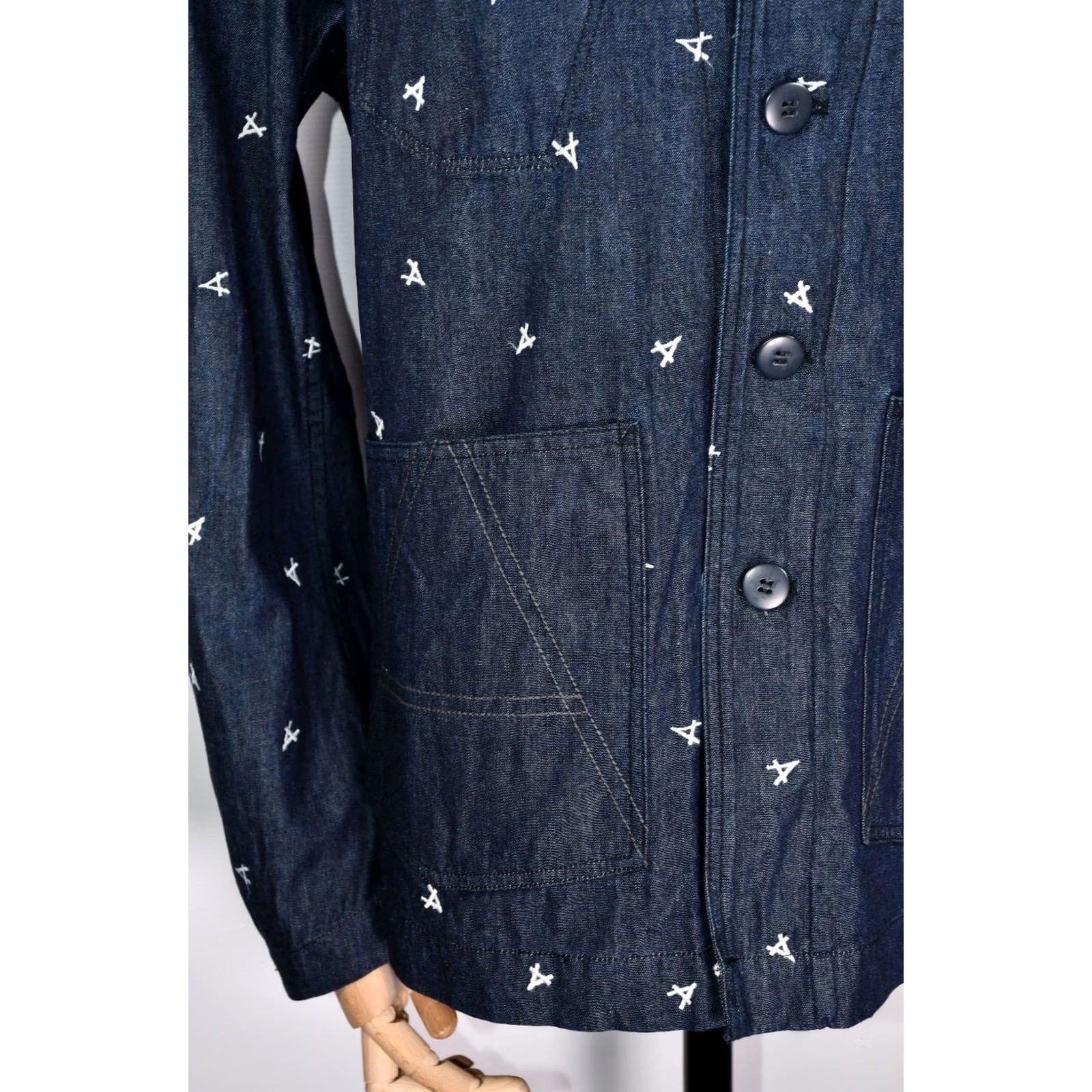G-Star G-Star Raw Jacket Blazer Denim Embroidered 2XL Mens Shirt Size 48R - 5 Thumbnail