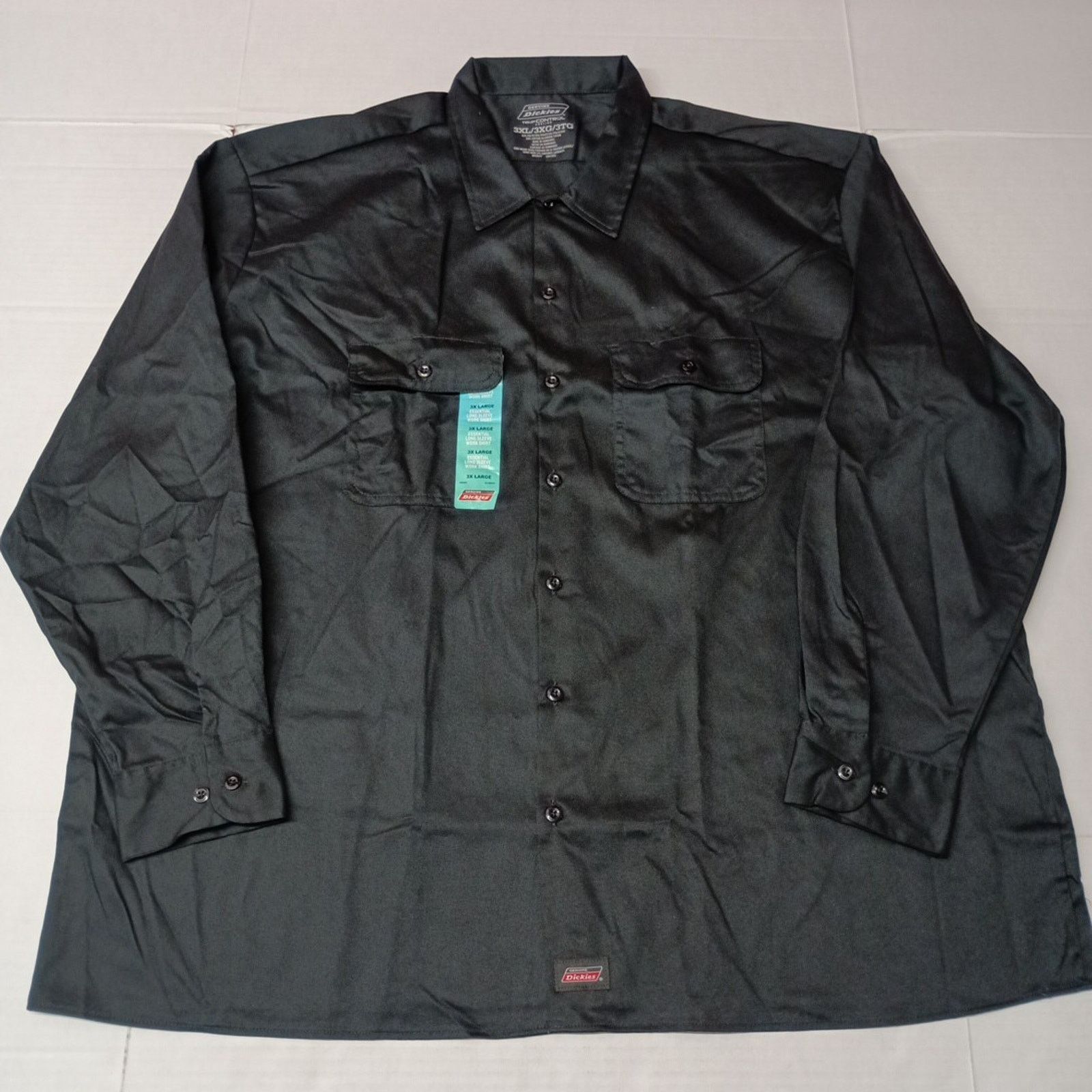 Dickies Dickies Essential Work Shirt Men Size 3XL Black Temp Control Size US XXL / EU 58 / 5 - 1 Thumbnail