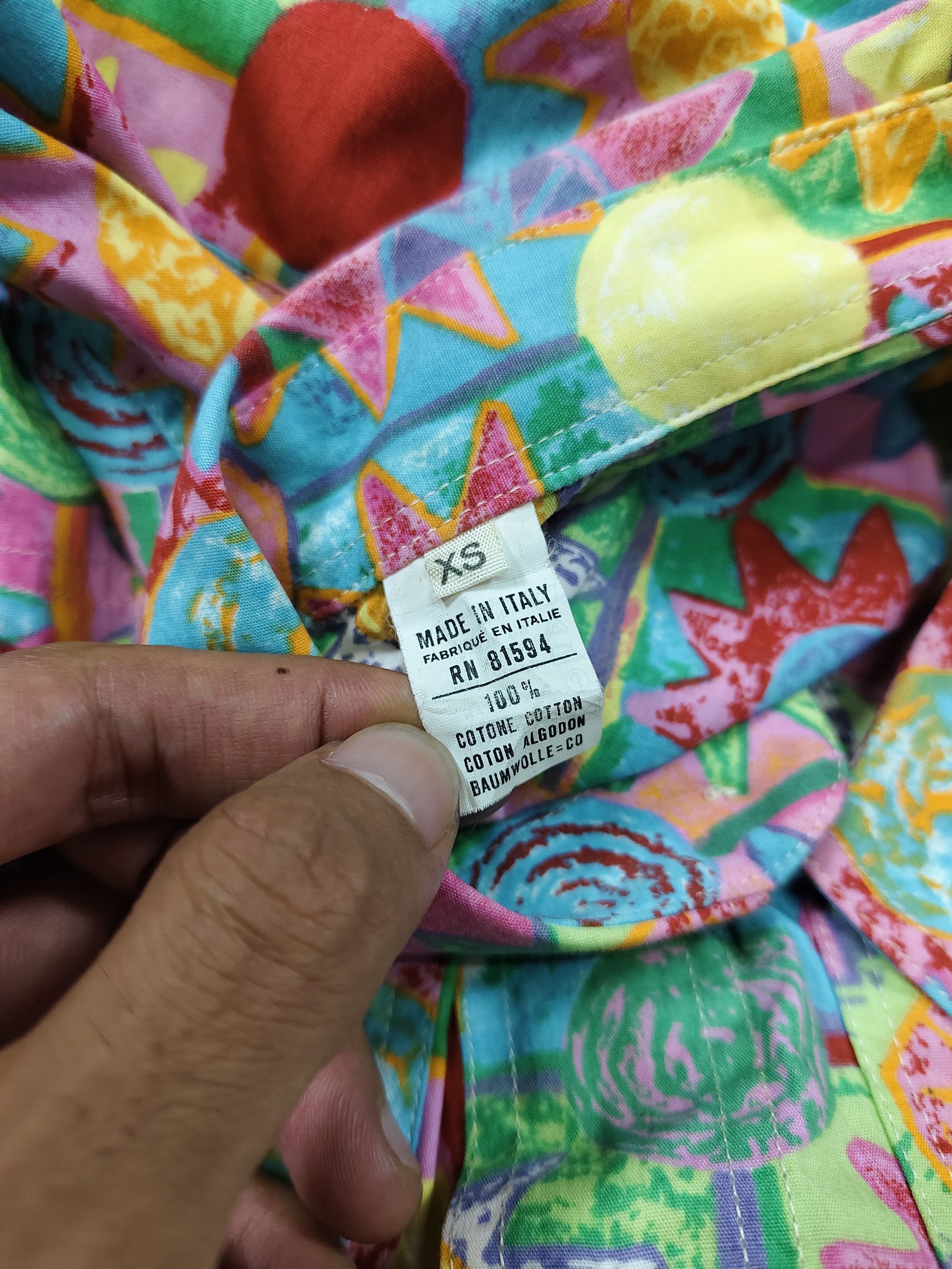 Vintage ❤️‍🔥Vtg Enara Camine Pop Art Explosive Abstract Graphic Size US M / EU 48-50 / 2 - 8 Thumbnail