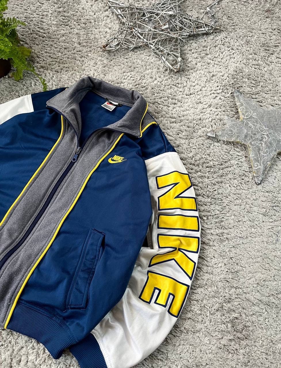 Nike × Vintage 90s Nike Zip-Hoodie Vintage Streetwear Big Logo Swoosh Rare Size US S / EU 44-46 / 1 - 3 Thumbnail