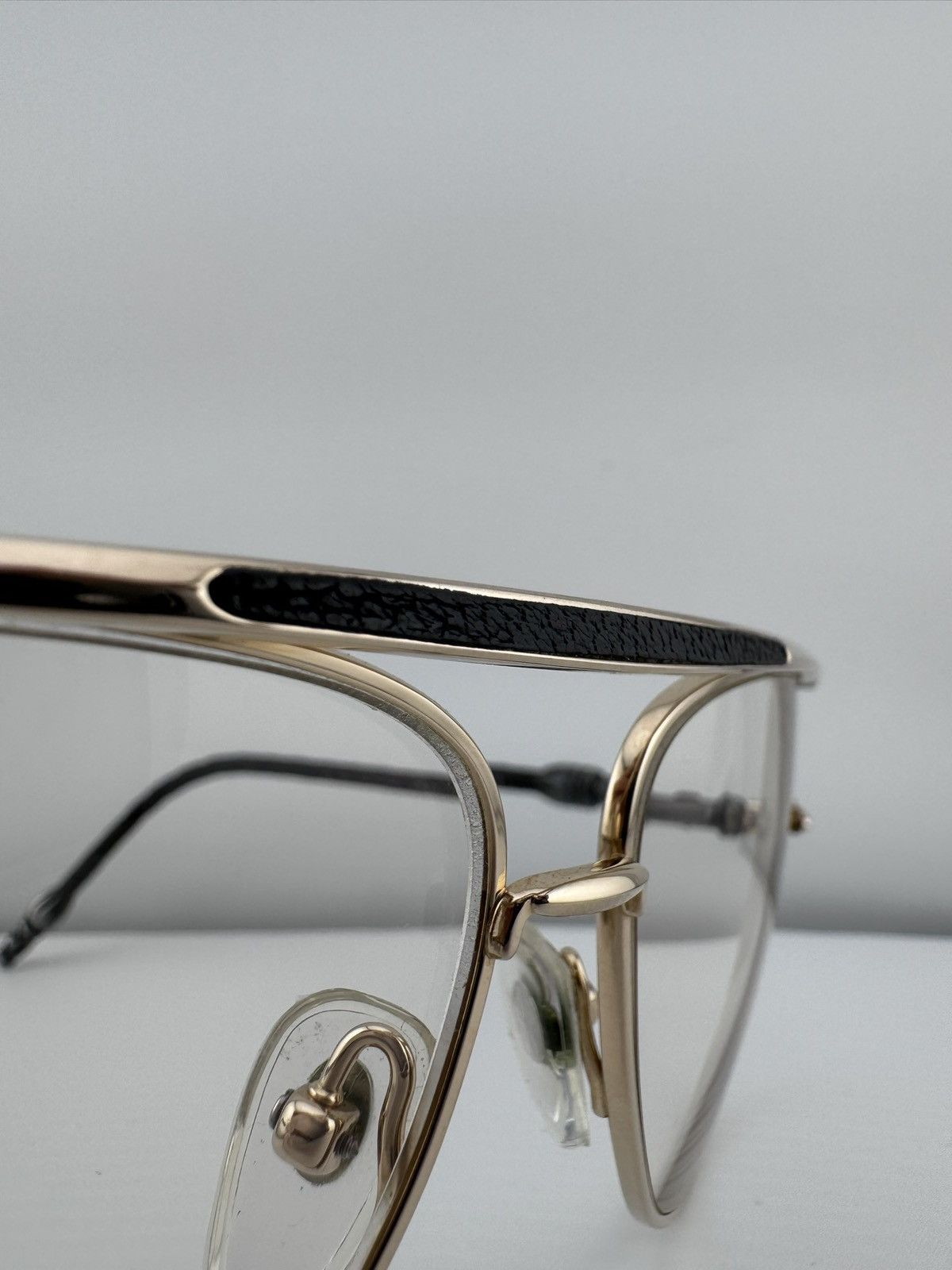 Chrome Hearts Chrome Hearts ‘Muncher’ Stingray Leather Detail Eyeglasses Size ONE SIZE - 12 Thumbnail