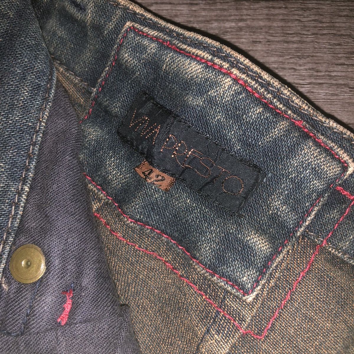 If Six Was Nine × Japanese Brand × Le Grande Bleu (L.G.B.) VINTAGE VIVA PRESTO HAGI FLARED DESIGN HYSTERIC GLAMOUR Size 30" / US 8 / IT 44 - 21 Thumbnail