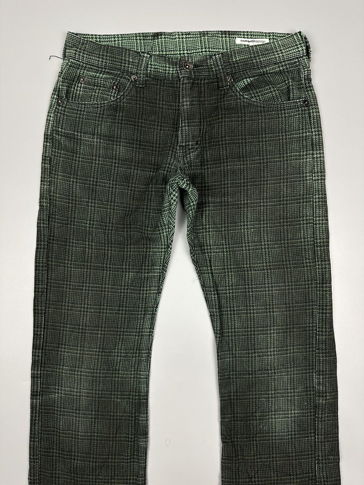 Seditionaries × semanticdesign 🔥FLARED🔥 Semantic Design Checked Flared Pants Size US 31 - 5 Thumbnail