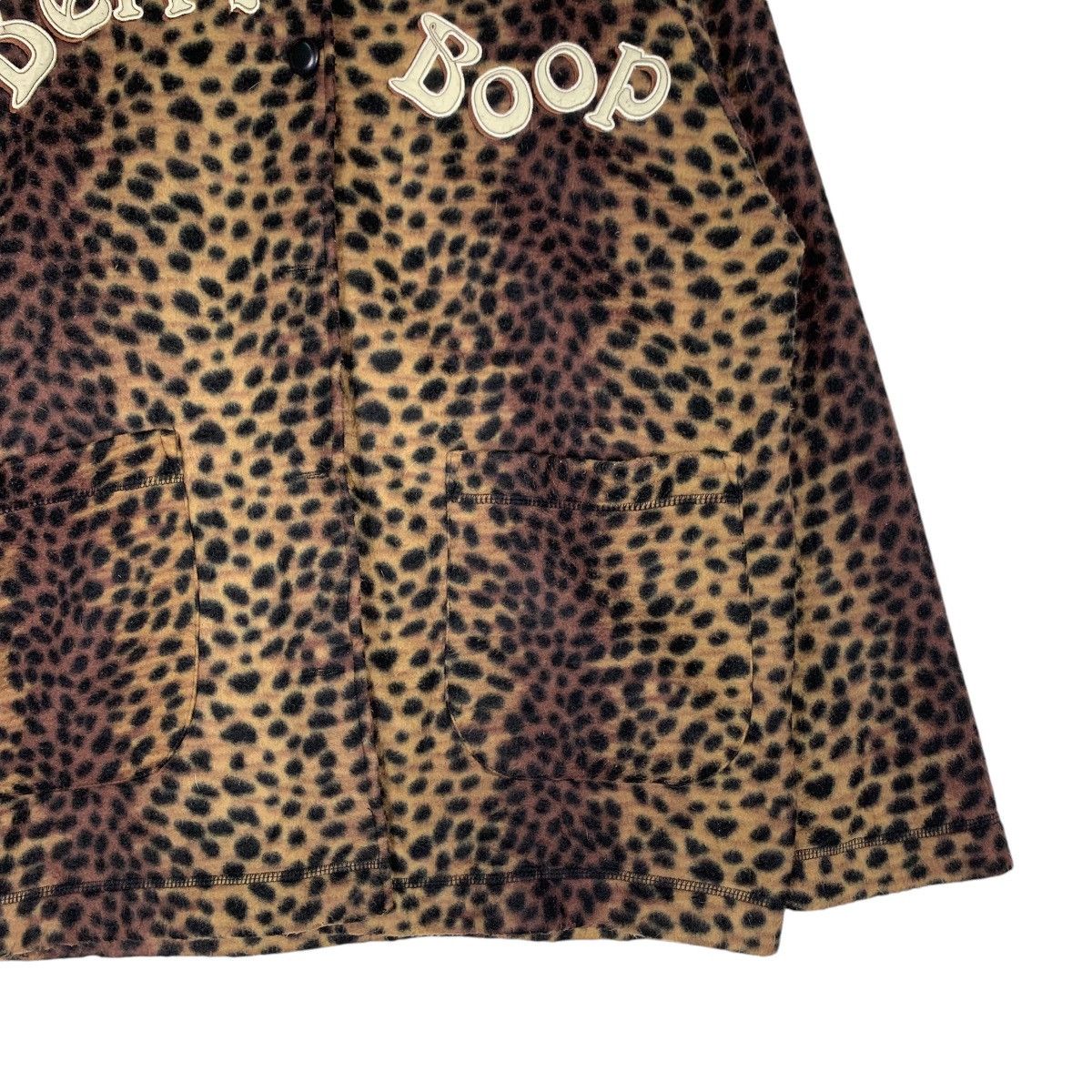 Cartoon Network BETTY BOOP Big Logo Cheetah Print Jacket #1395-C63 Size L / US 10 / IT 46 - 6 Thumbnail