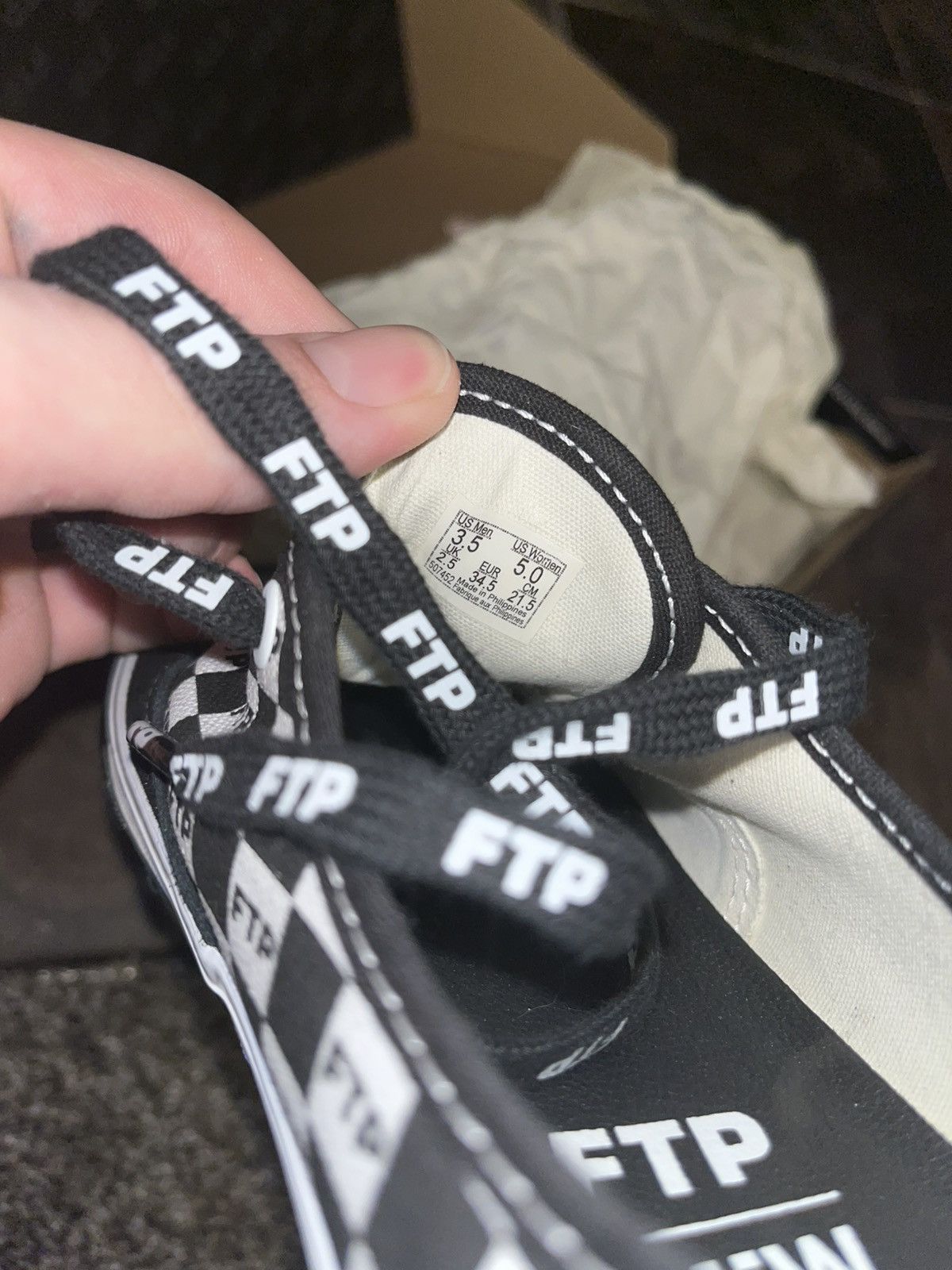 Fuck The Population Vans FTP size 5 girls/woman Size US 5 / EU 37 - 8 Thumbnail