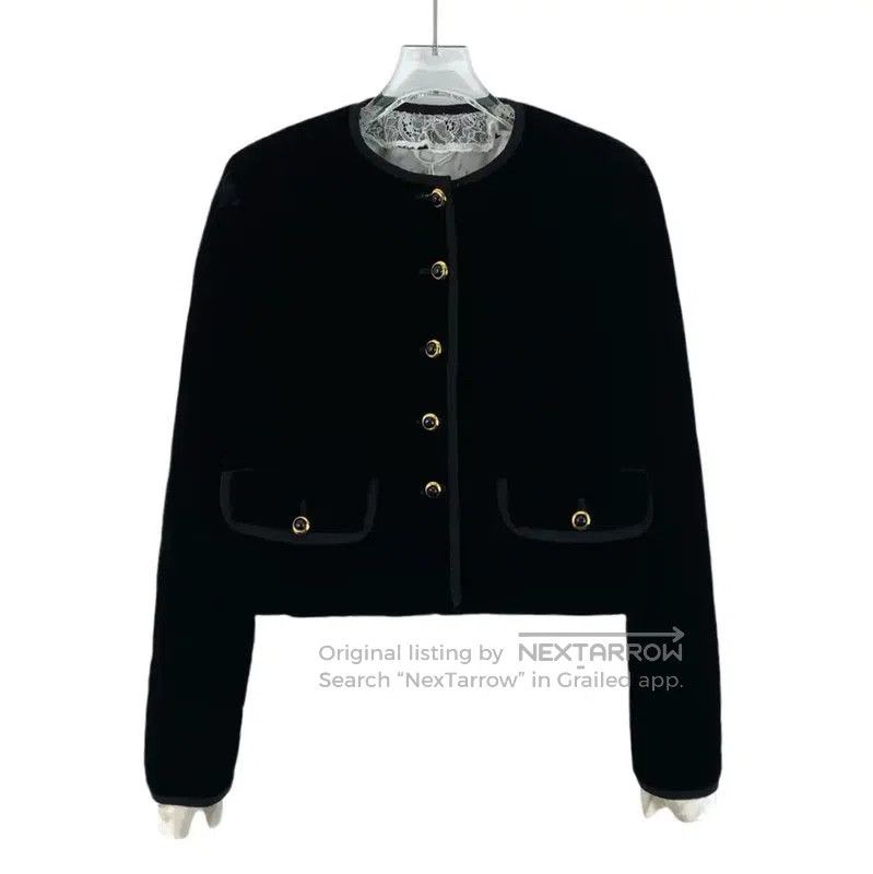 Miu Miu Miu Miu Black Cropped Women's Jacket . Size S / US 4 / IT 40 - 1 Thumbnail