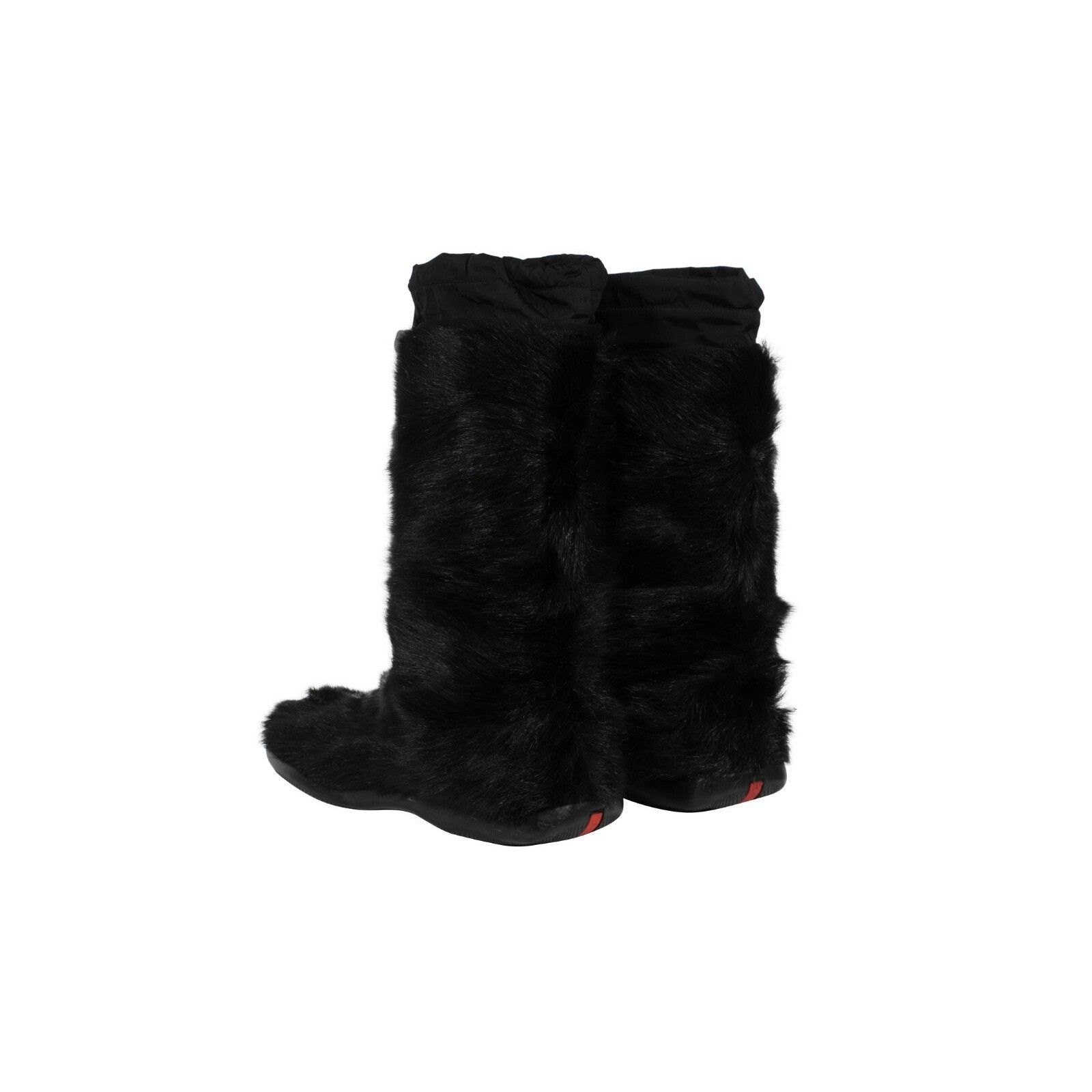 Prada Goat Fur High Top Sneaker Boots Black Fuzzy Size US 10 / EU 43 - 5 Thumbnail