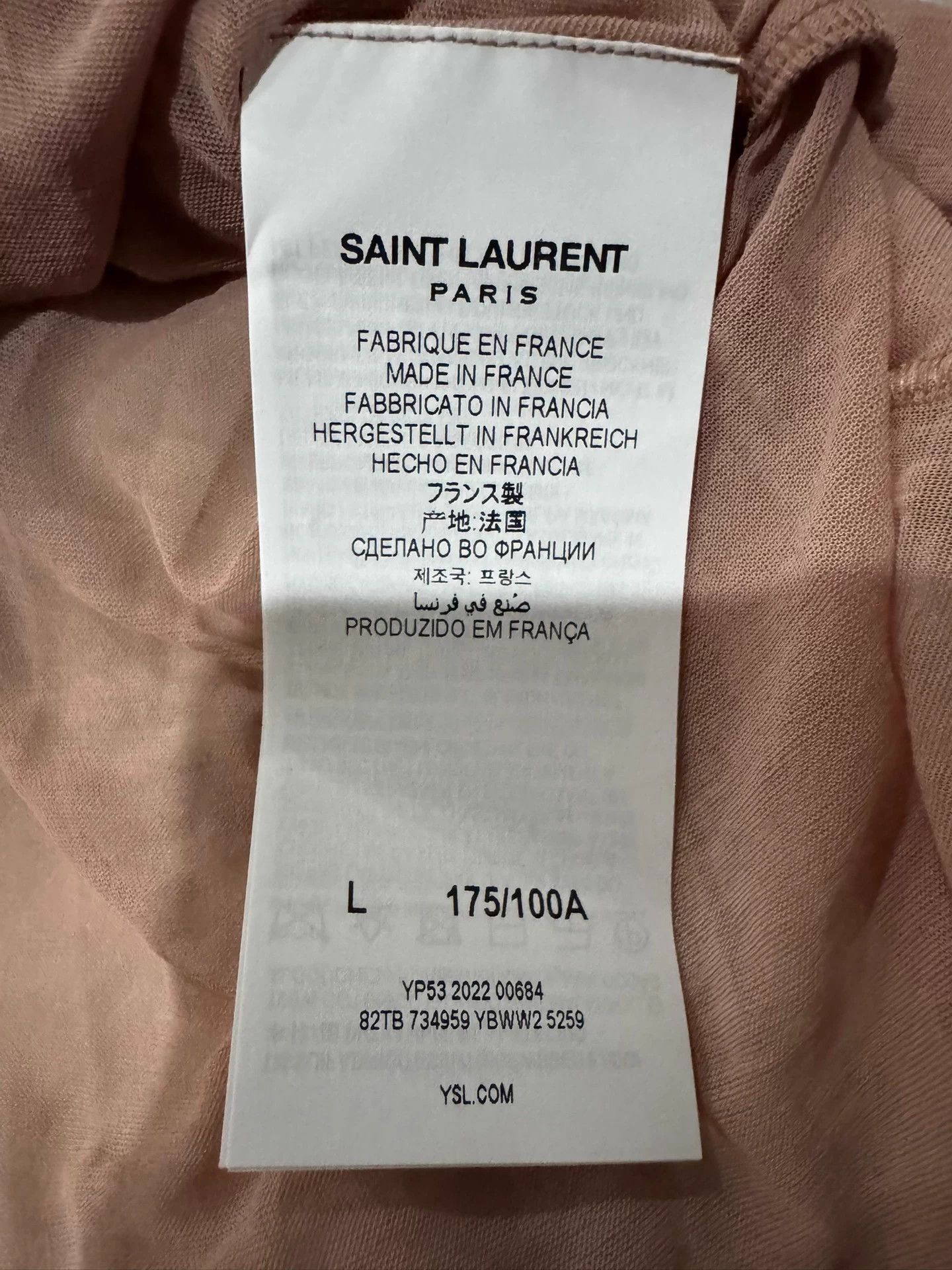 Saint Laurent Paris YSL Runway Pleated Deep V Organza Unisex L Size US L / EU 52-54 / 3 - 5 Thumbnail