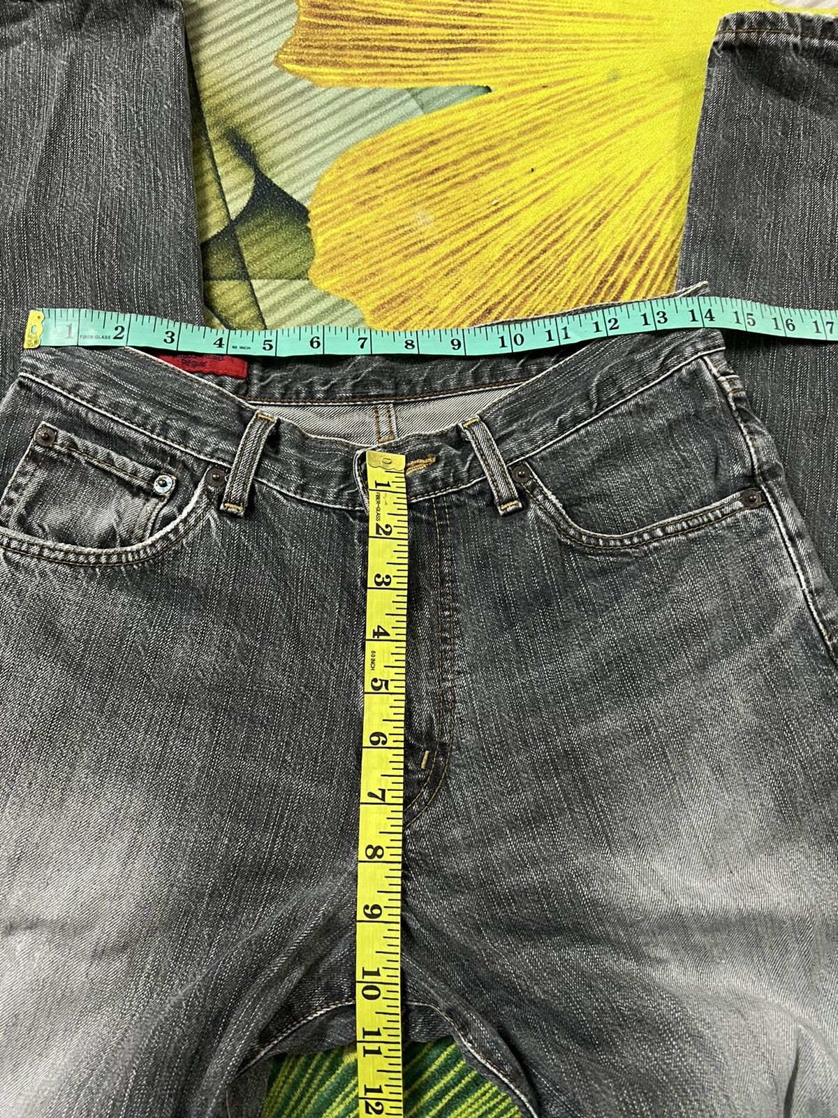 Edwin × If Six Was Nine × Japanese Brand EDWIN 503 FADED BLACK DISTRESSED JEANS VERY RARE Size US 28 / EU 44 - 12 Thumbnail