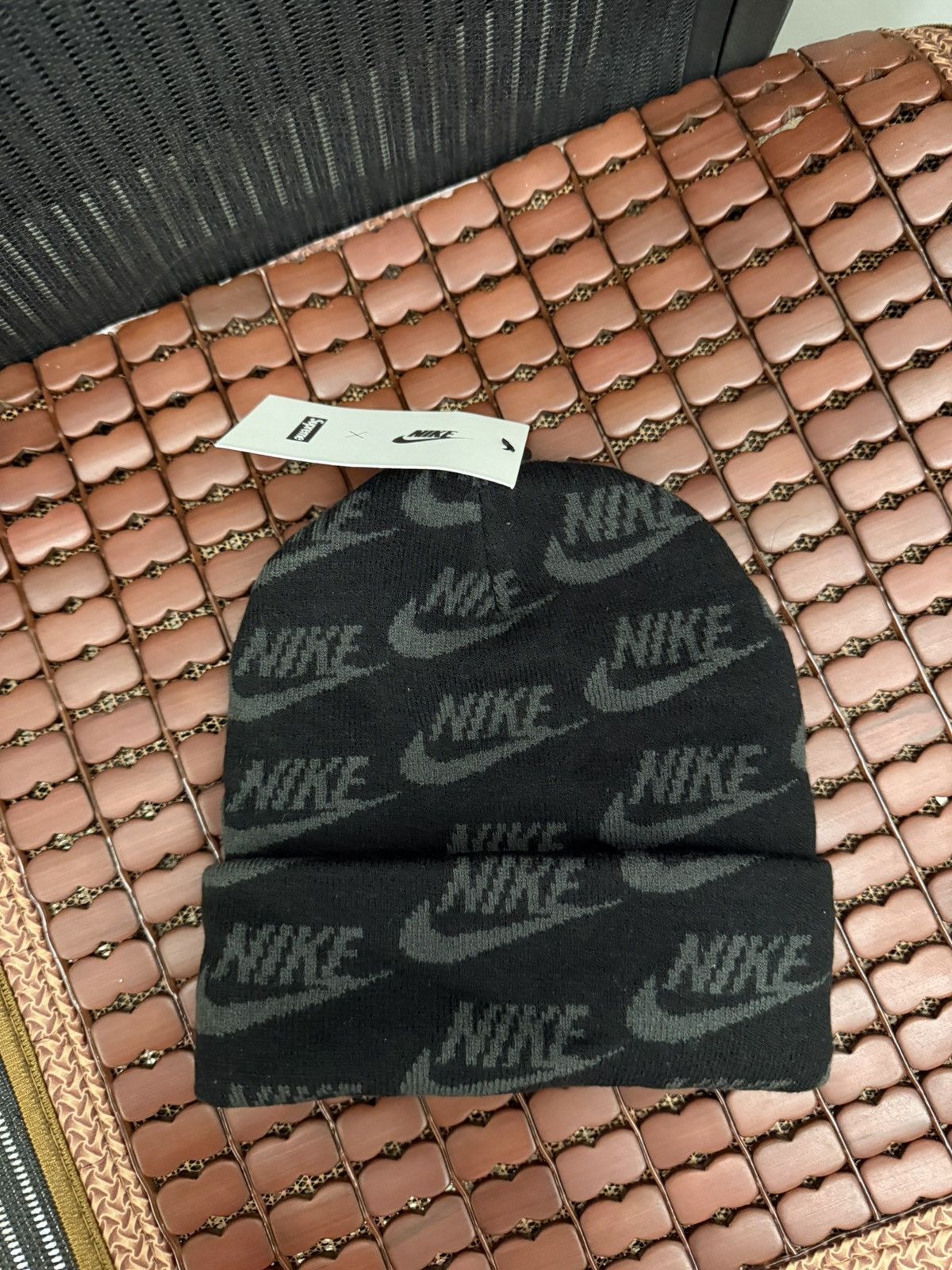 Supreme Supreme nike jacquard beanie hat Size ONE SIZE - 2 Thumbnail