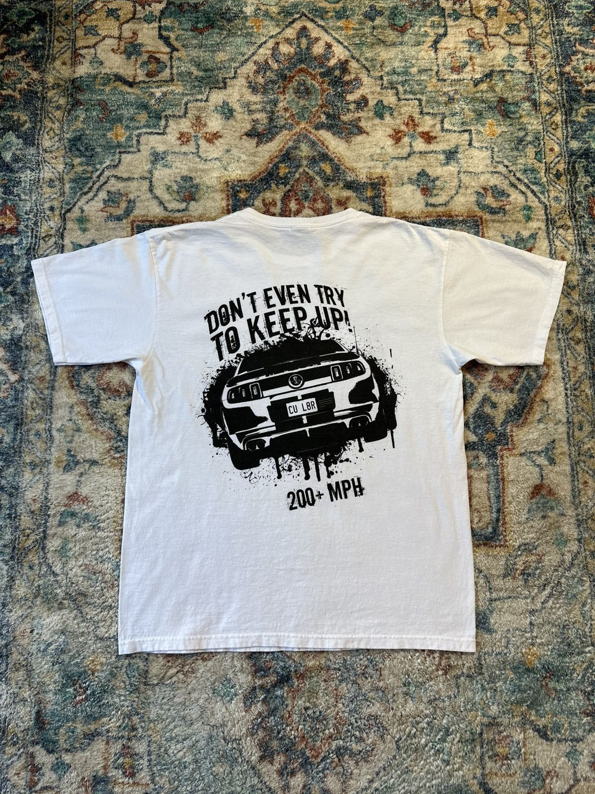 Vintage Vintage Don’t Even Try To Keep Up Car T-shirt Large Size US L / EU 52-54 / 3 - 2 Thumbnail