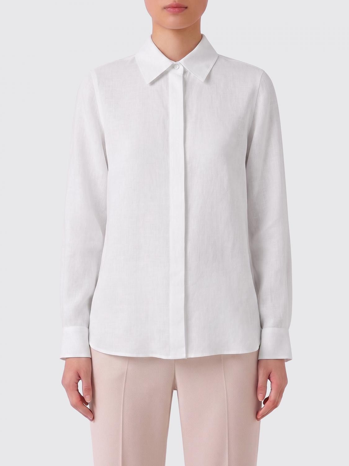 Max Mara Max Mara Shirt Woman White Size M / US 6-8 / IT 42-44 - 1 Thumbnail