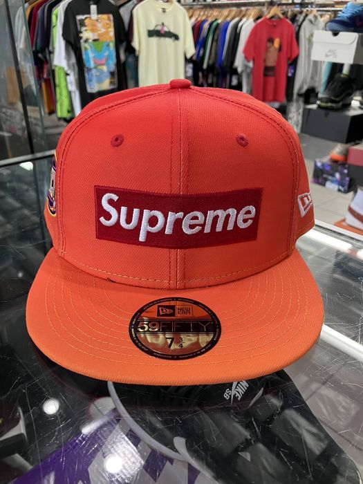 Supreme Supreme New Era Gradient Box Logo Hat Cap Orange Size 7 3