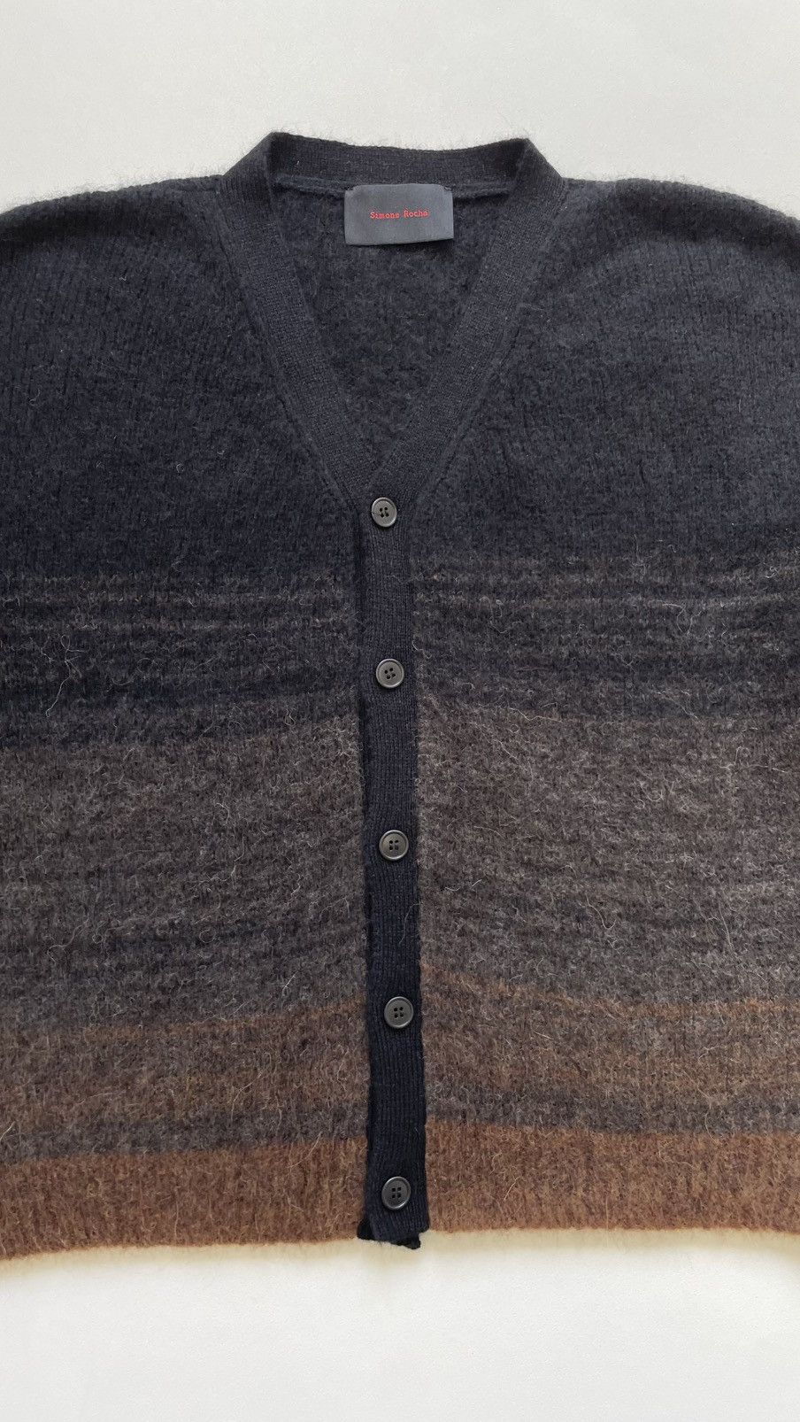 Simone Rocha Sample Gradient Mohair Cropped Cardigan Size US M / EU 48-50 / 2 - 3 Thumbnail