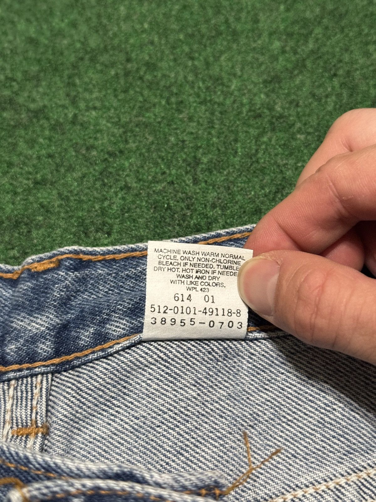 Levi's Vintage Clothing Vintage 90s Levi’s Guys Fit 38 Waist 6” Denim Shorts Size 38" / US 16 / IT 52 - 5 Thumbnail