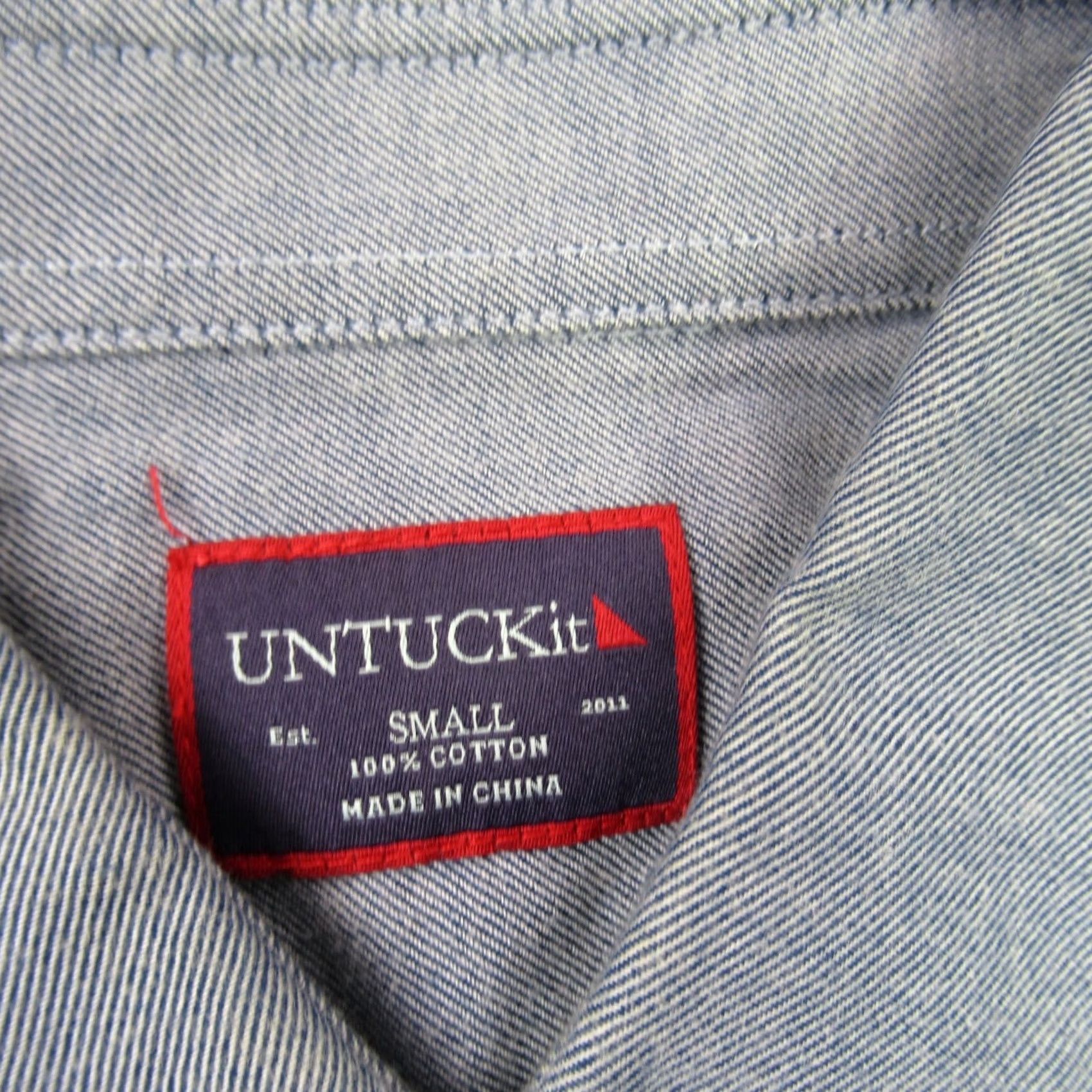 UNTUCKit UNTUCKIT Shirt Mens Small Long Sleeve Button Adult Collar Cotton Lightweight Plaid Casual Button-Up Womens? (Note: This item is Men) Size US S / EU 44-46 / 1 - 3 Thumbnail