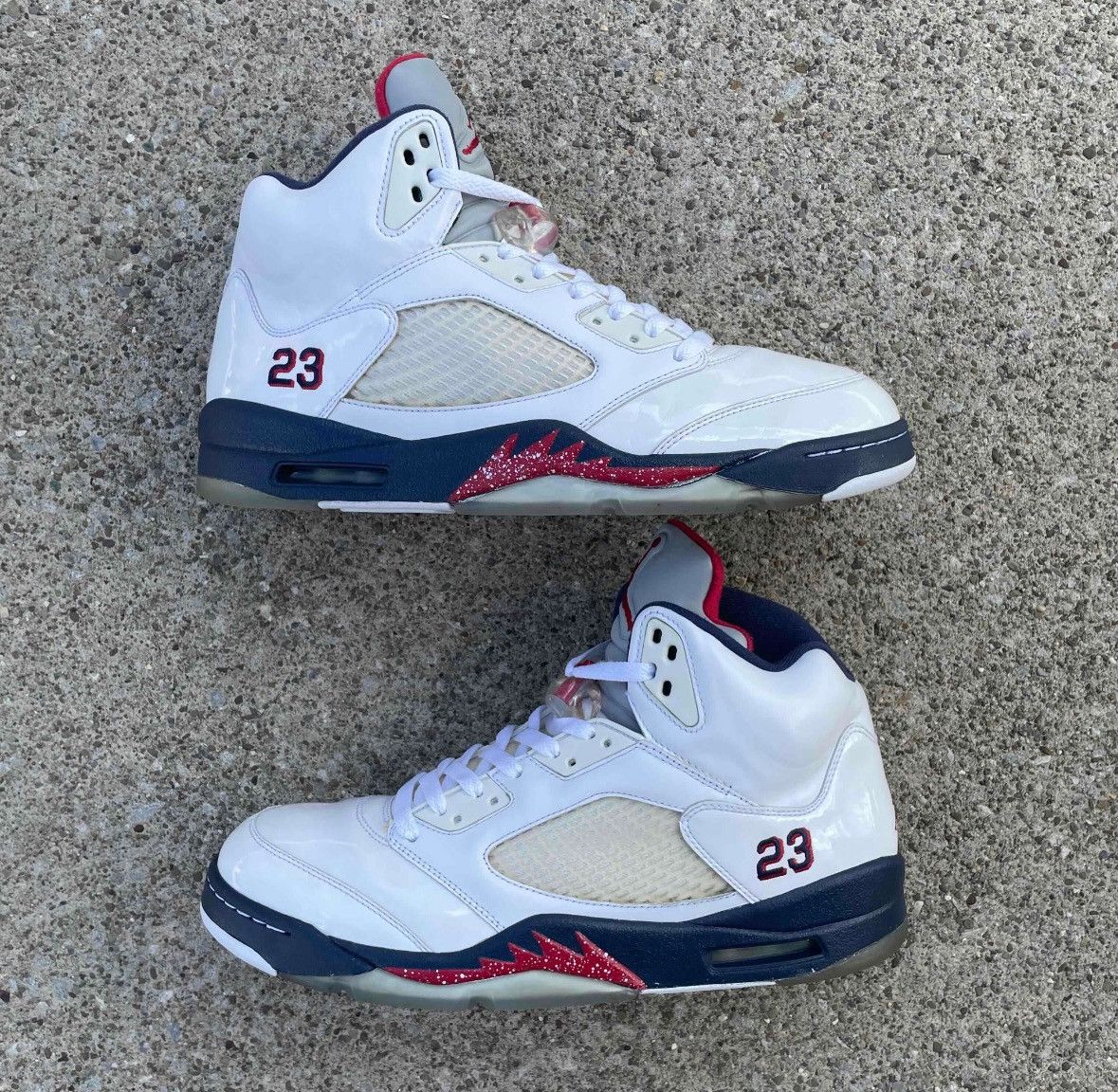Jordan Brand Size 12-Jordan 5 Independence Day 2011 No Box Lightly Worn Size US 12 / EU 45 - 1 Thumbnail