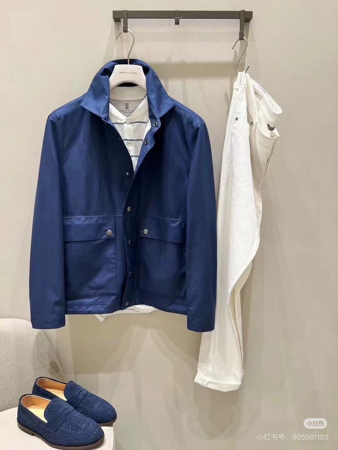 Brunello Cucinelli BC Waterproof Linen-Silk Windproof Jacket Italy 48 Size US M / EU 48-50 / 2 - 3 Thumbnail
