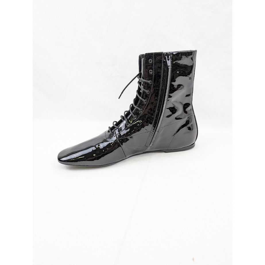 Saint Laurent Paris o1rshd1 Tadzio 05 High-Top Lace Boots in Nero Size US 12 / EU 45 - 5 Thumbnail