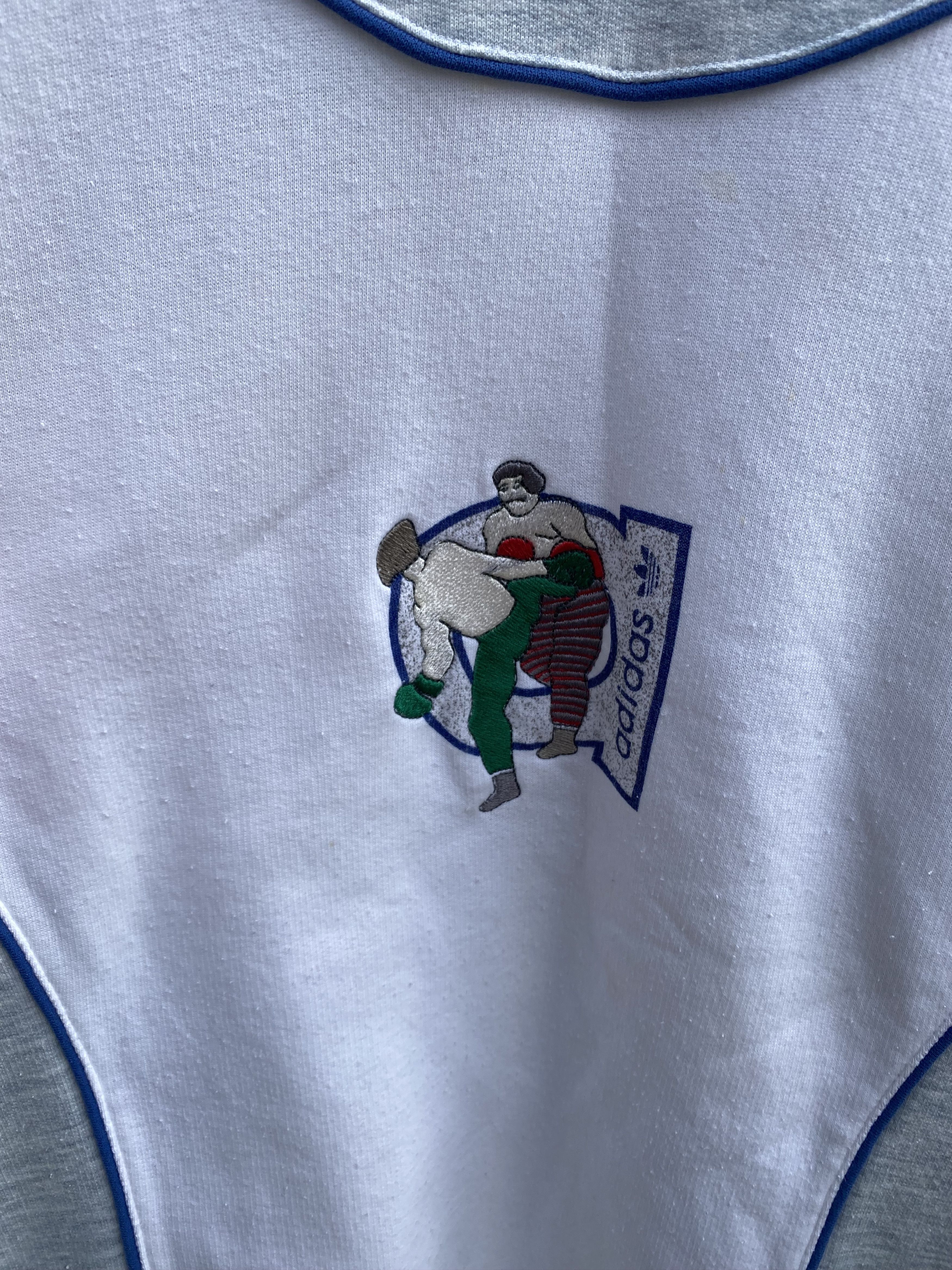 Adidas × Vintage Ultra Rare Vintage sweatshirt Adidas Boxing 70s 80s 90s Size US L / EU 52-54 / 3 - 3 Thumbnail