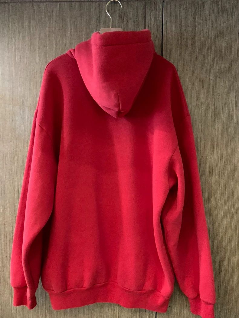 Balenciaga Balenciaga Red Wheat Pattern Hoodie Size US S / EU 44-46 / 1 - 4 Thumbnail