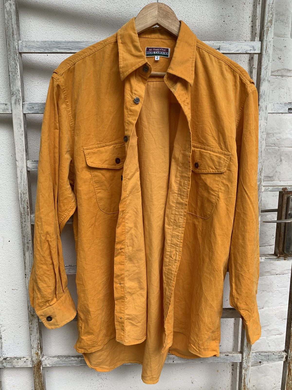 Designer × Nigel Cabourn Nigel Cabourn Button Up long Sleeve Corduroy Size US XL / EU 56 / 4 - 11 Thumbnail