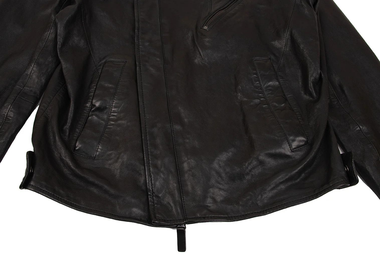 Emporio Armani Sheep Leather Rider Jacket in Black, Size 48 Size US M / EU 48-50 / 2 - 8 Thumbnail