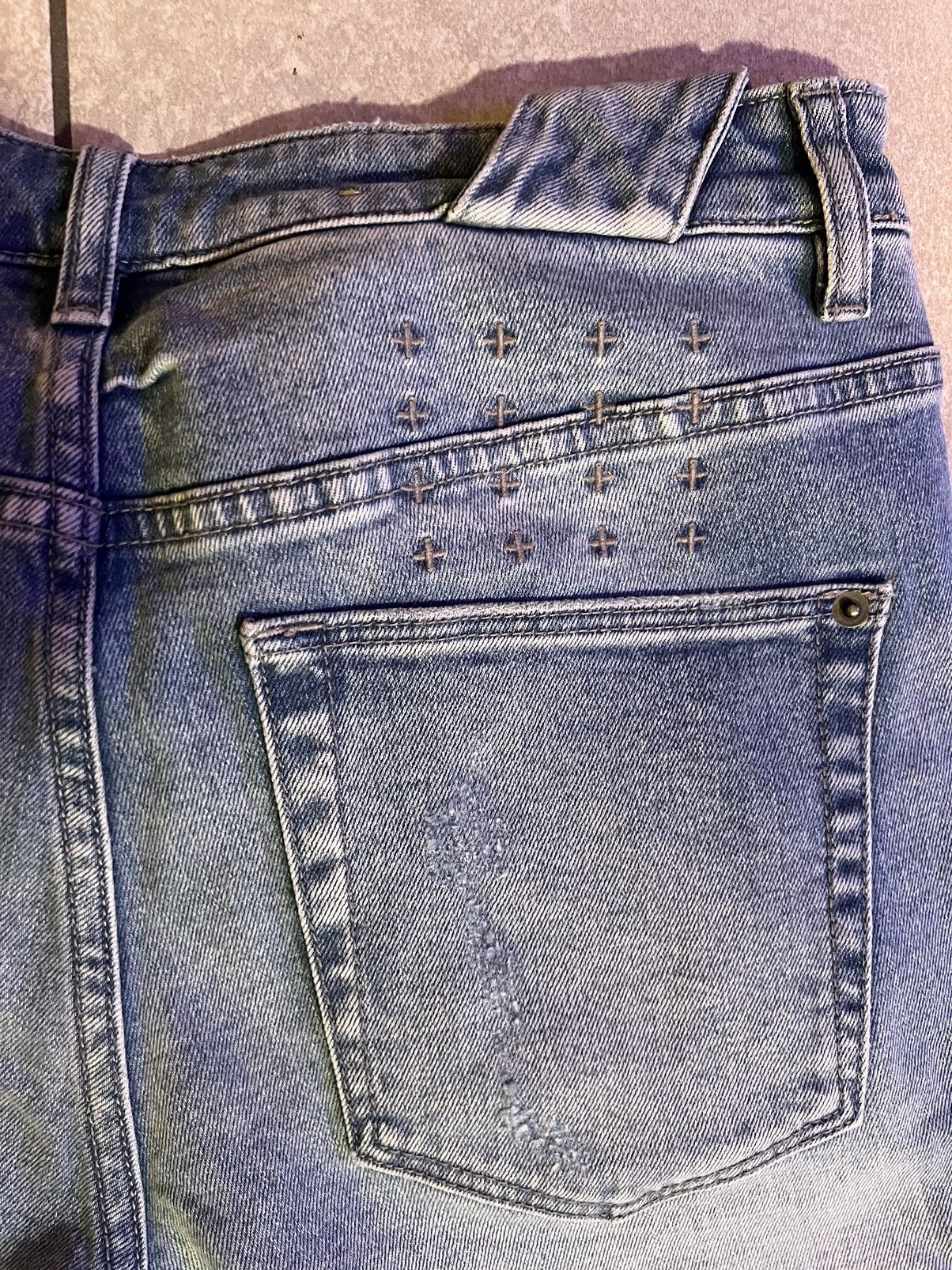 Ksubi Ksubi Chitch Punk Blue Thrashed Skinny Jeans Size 31 Size US 31 - 9 Thumbnail