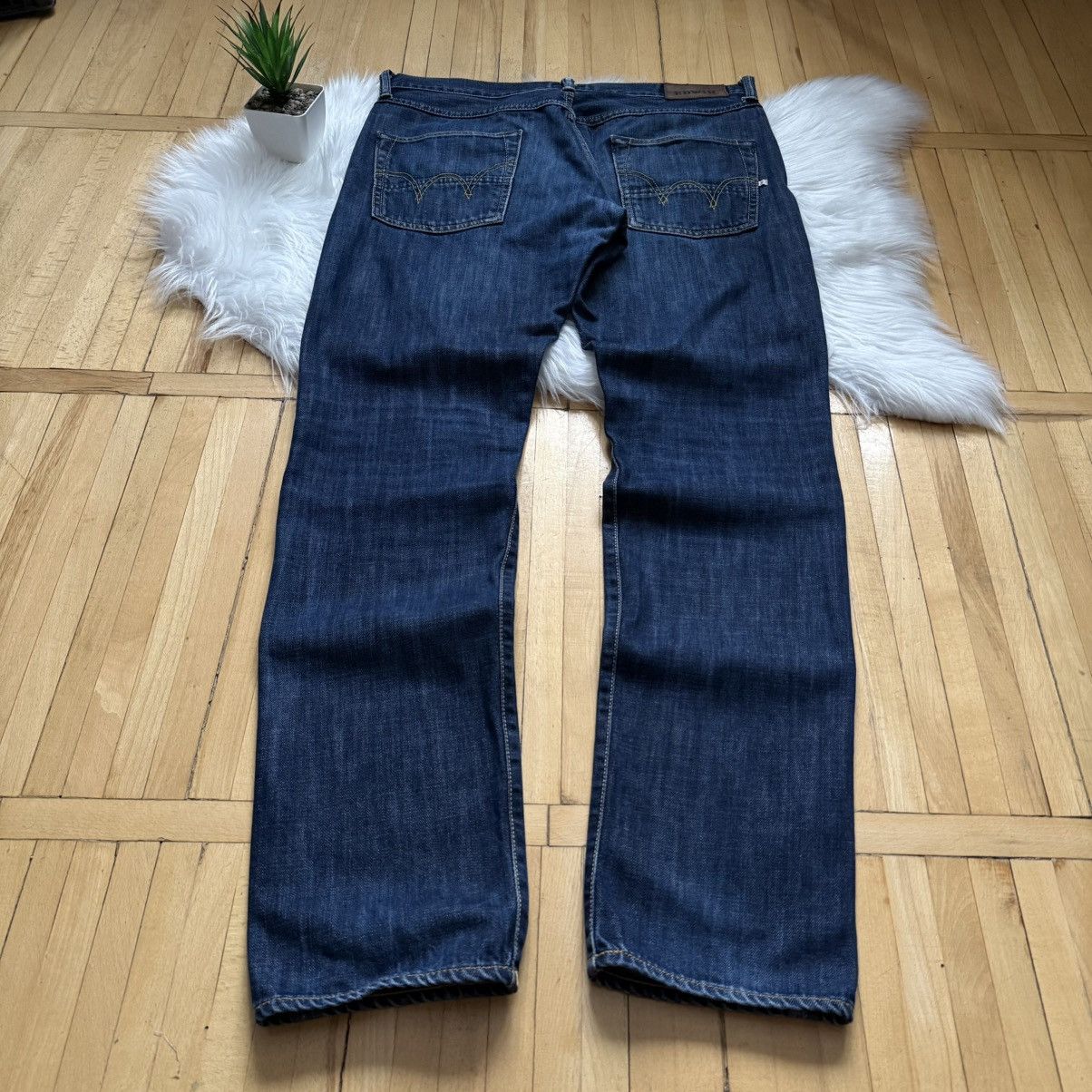 Edwin 📌 Vintage Edwin Japanese Washed Y2K Regular Jeans Size US 34 / EU 50 - 2 Thumbnail