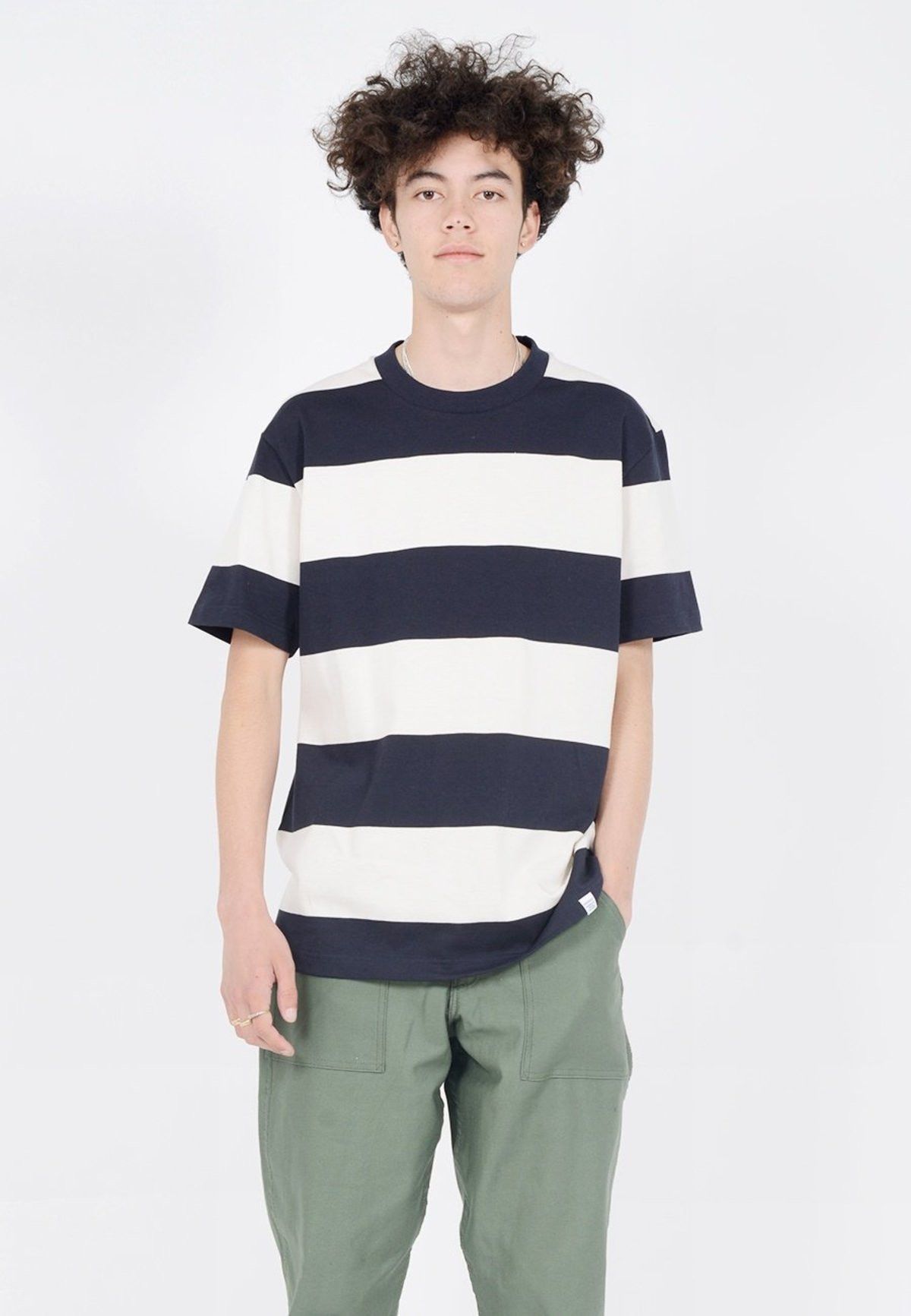 Norse Projects Norse Projects Johannes Border Stripe T-Shirt Size US M / EU 48-50 / 2 - 1 Thumbnail