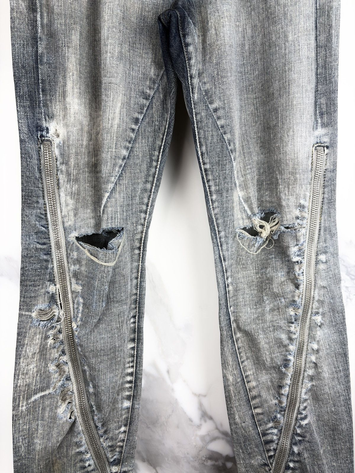 Rick Owens FW08 Rick Owens Banana Cut Spiral Denim Jeans Dust Acid Size US 30 / EU 46 - 4 Thumbnail