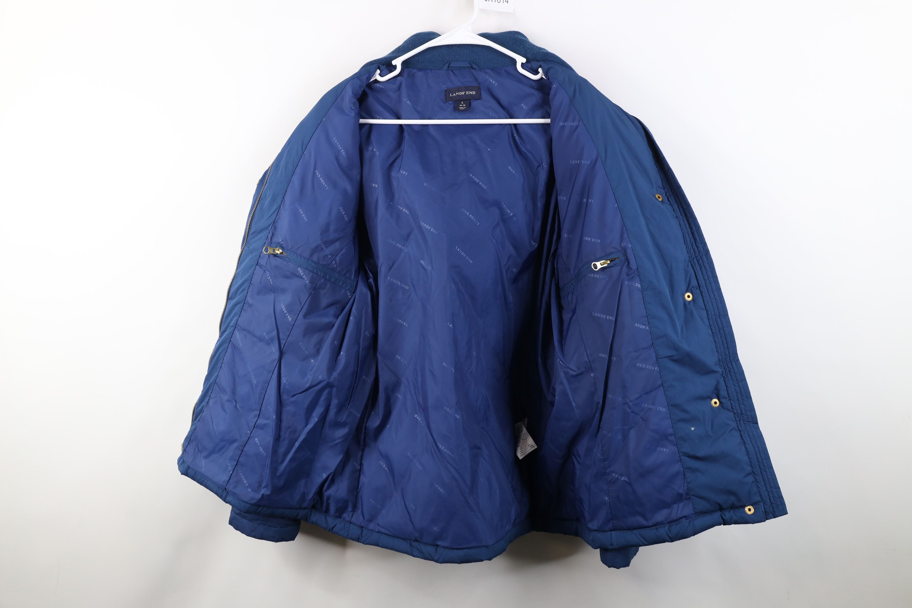 Lands' End Vintage Y2K Lands End Quilted Duck Down Puffer Jacket Size L / US 10 / IT 46 - 11 Thumbnail