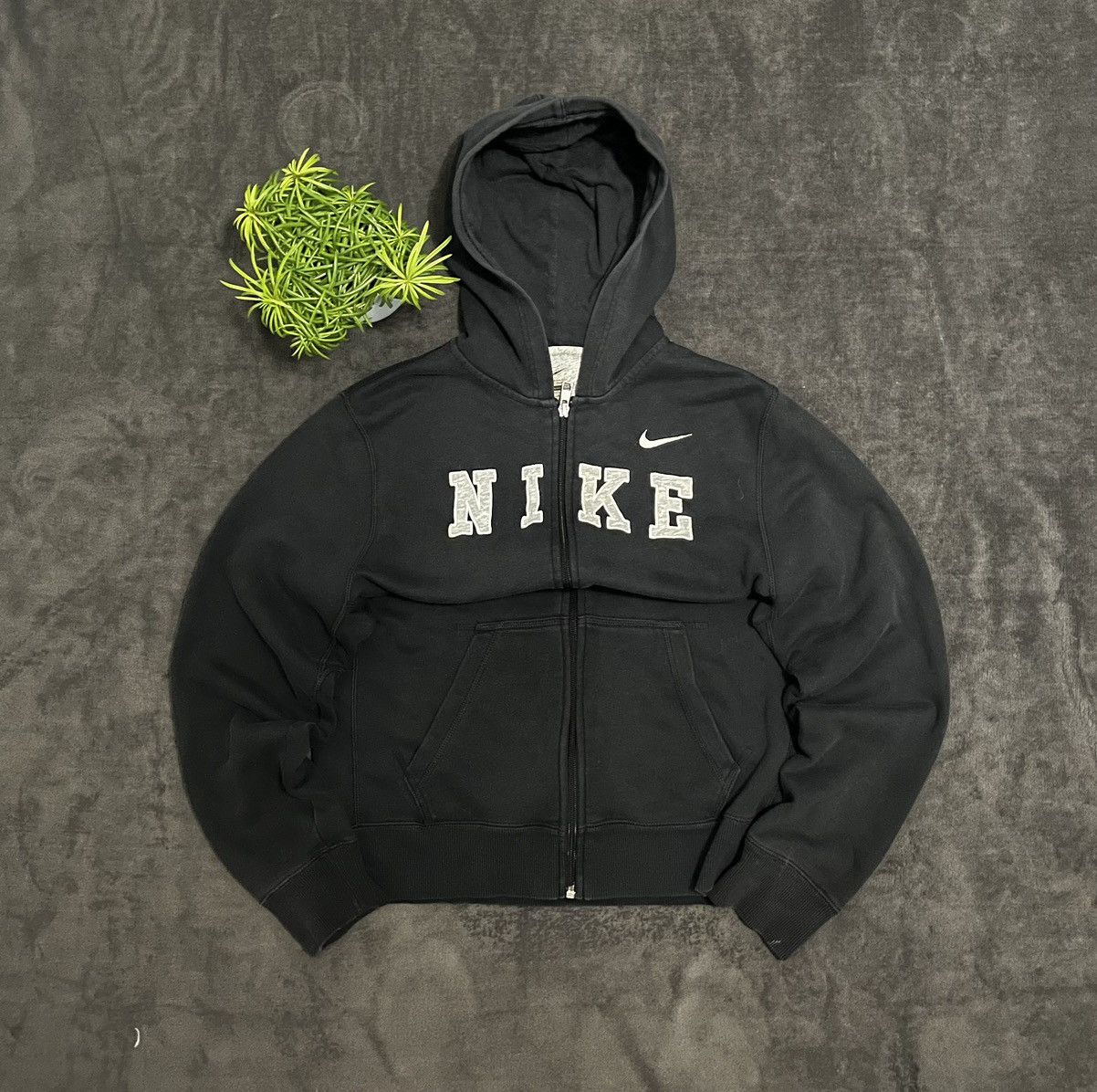 Nike Hoodie Nike Vintage Big Central Logo Streetwear Drip Y2K 90s