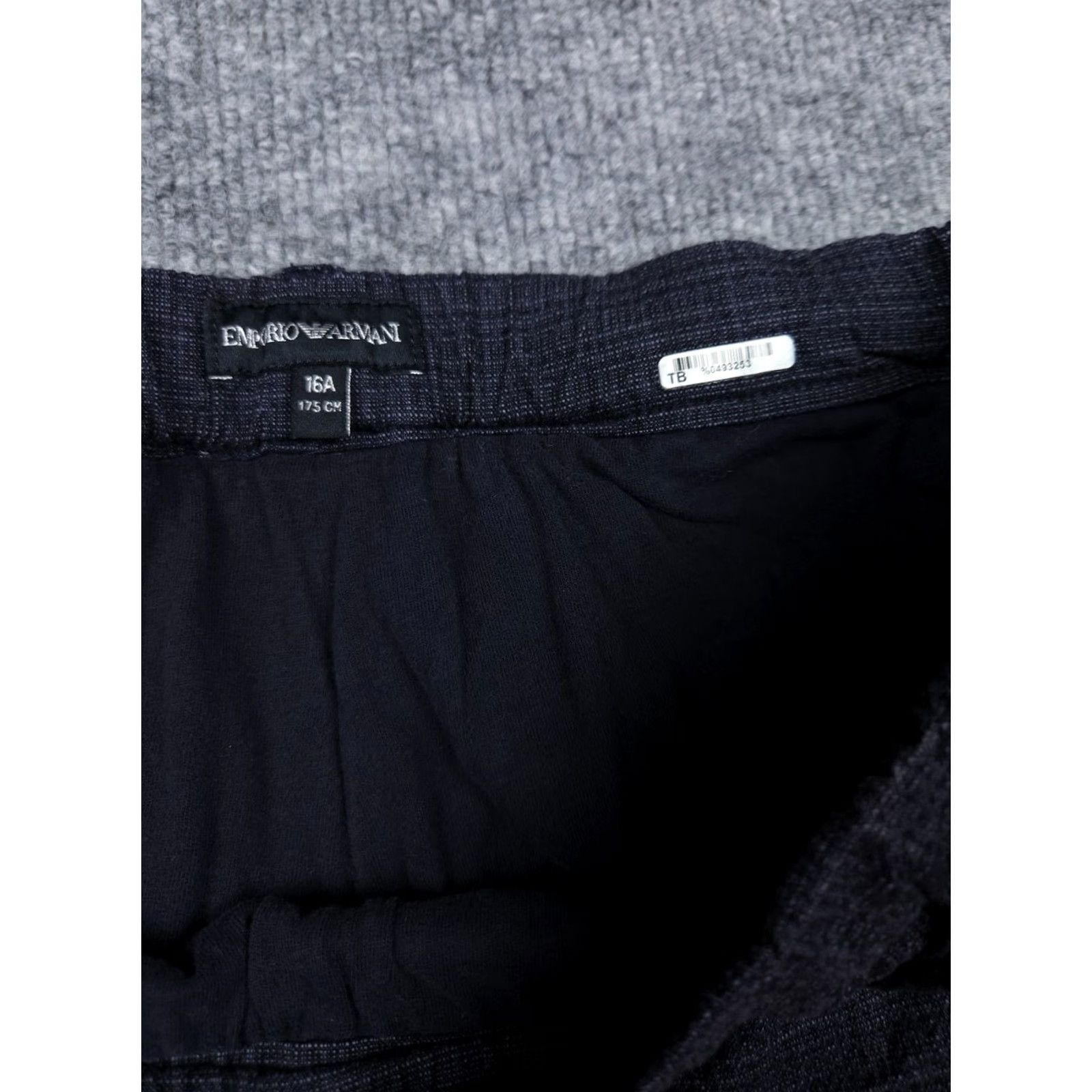 Emporio Armani Emporio Armani Pants Adult / Juniors 31 x 28 Blue Slim Stretch Knit Textured Slim Jogger Jeans Logo Pockets Straight Leg Men Size US 31 - 4 Thumbnail