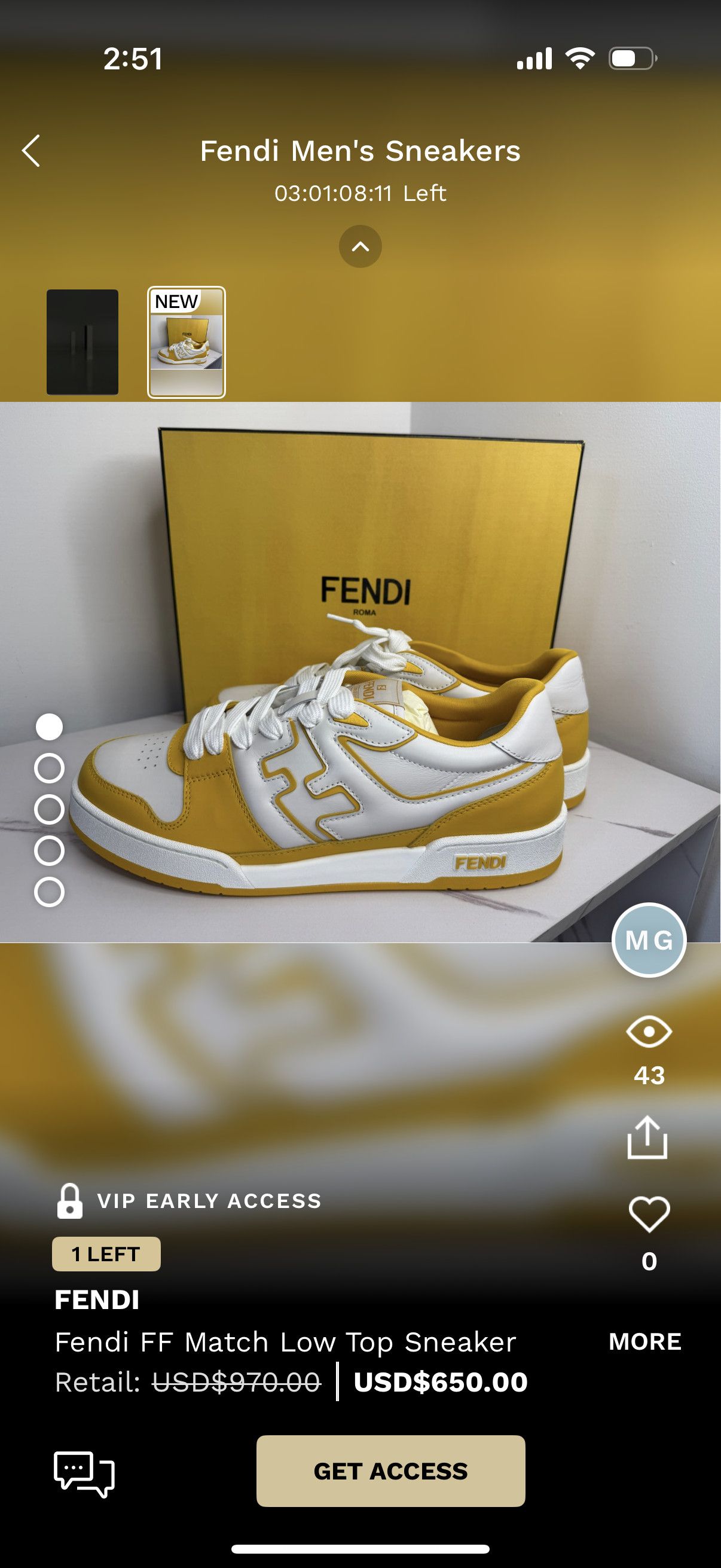 Fendi Fendi Match FF Sneakers Size US 12 / EU 45 - 2 Thumbnail