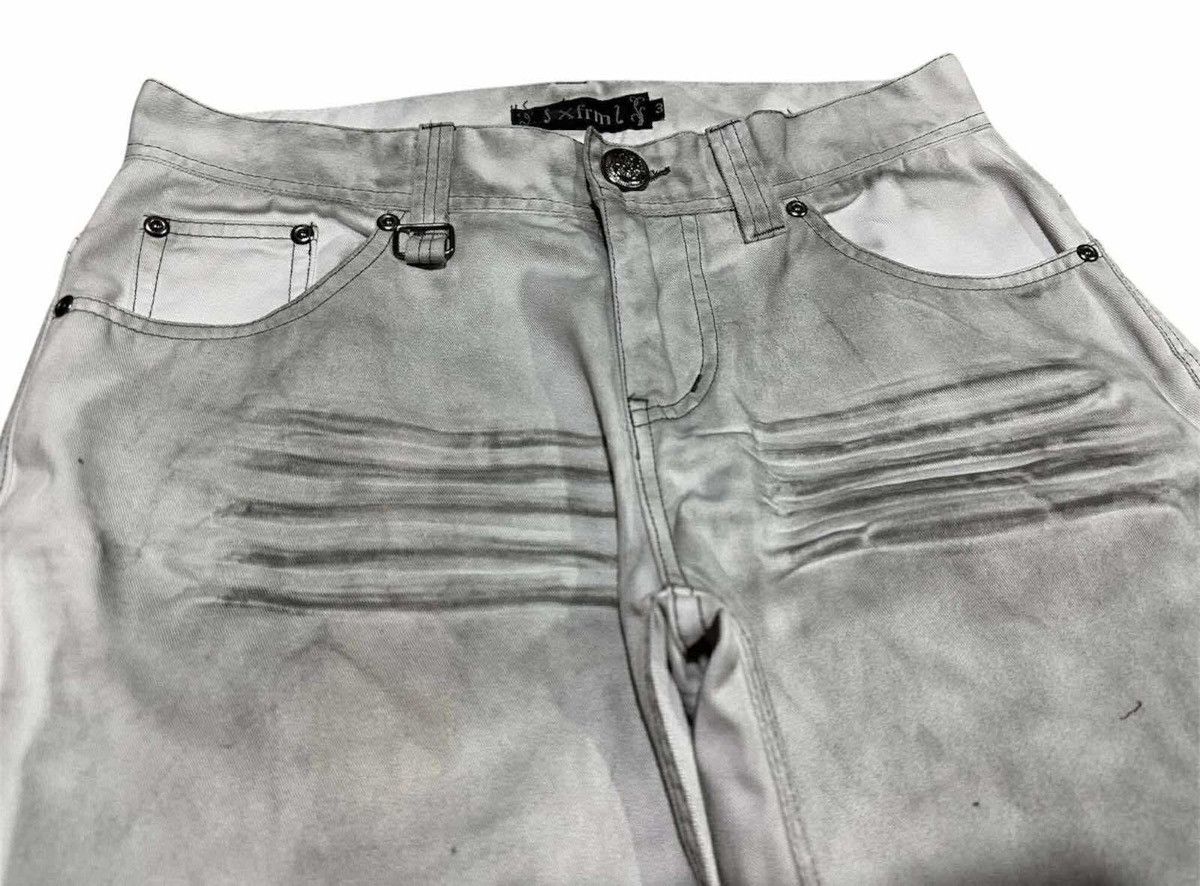 If Six Was Nine 🔥Y2K Archived Xfrm Whisker Acid Flared Denim Goth Punk Size US 30 / EU 46 - 5 Thumbnail