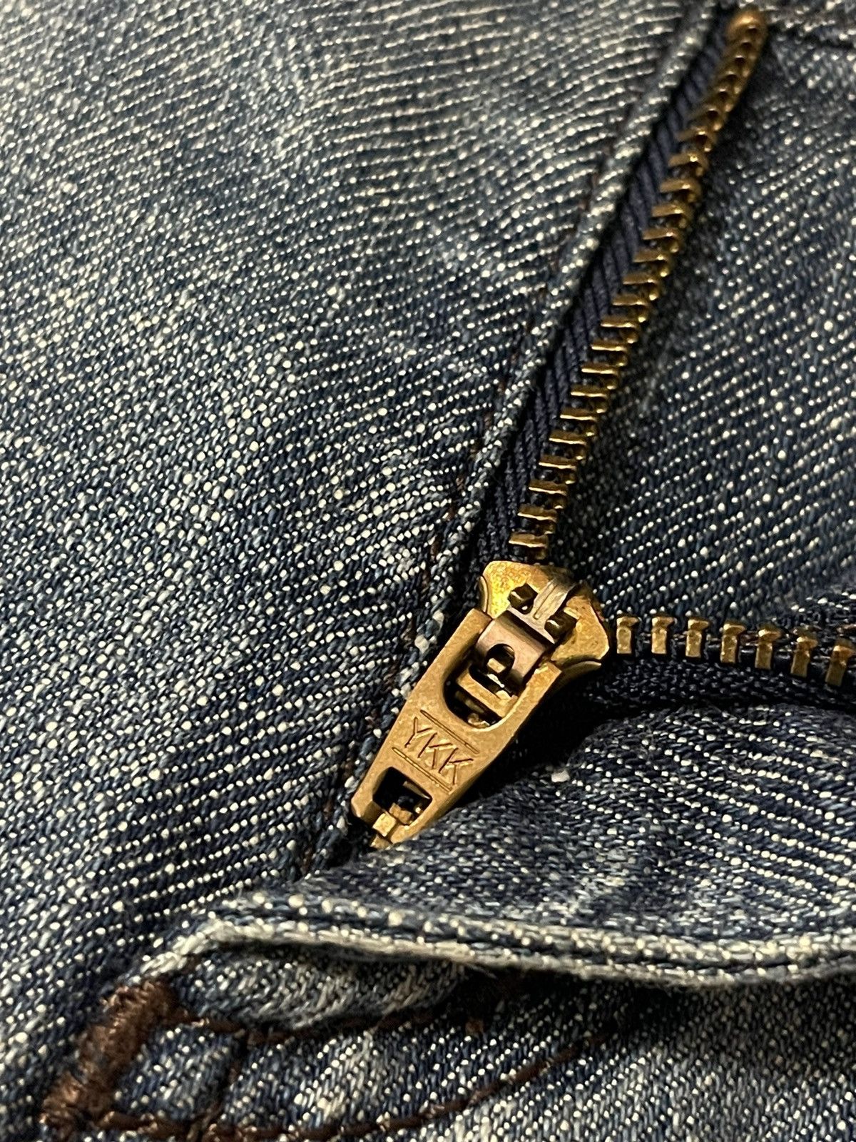 Vintage 2006 DGVI Leather Patch Wavy Brazilroxx Jeans Size US 31 - 9 Thumbnail
