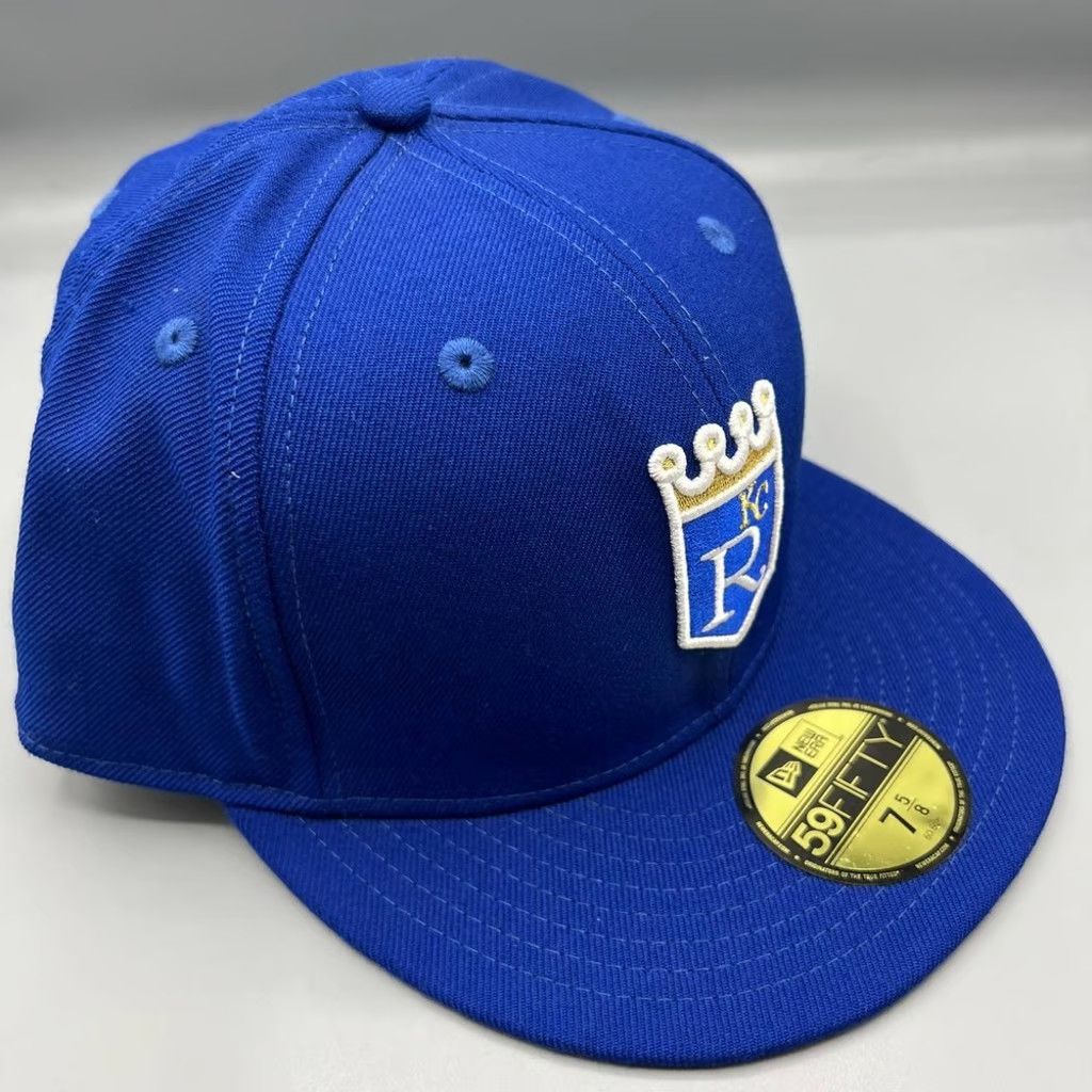 New Era Kansas City Royals Hat Men 7 5/8 59Fifty New Era Fitted Cap Size ONE SIZE - 3 Thumbnail