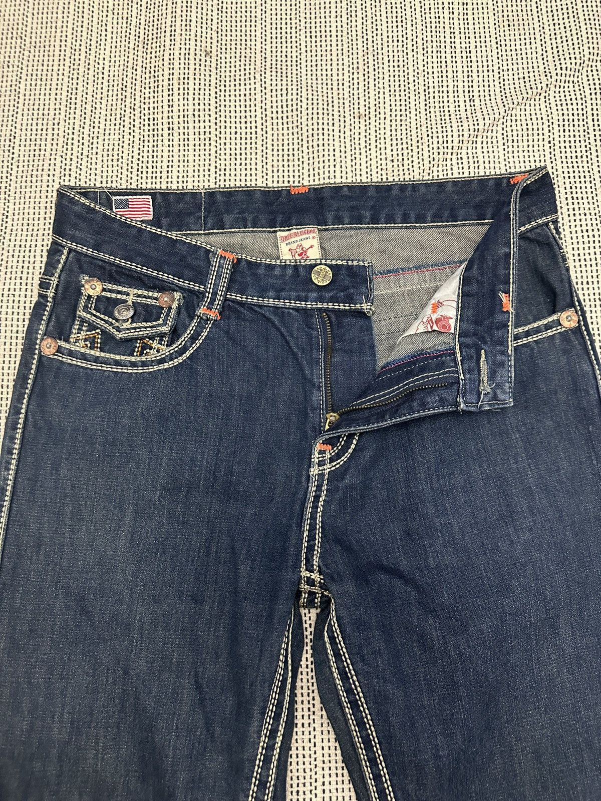True Religion 🔥🔥🔥True Religion World Tour blue denim jeans Size US 32 / EU 48 - 7 Thumbnail