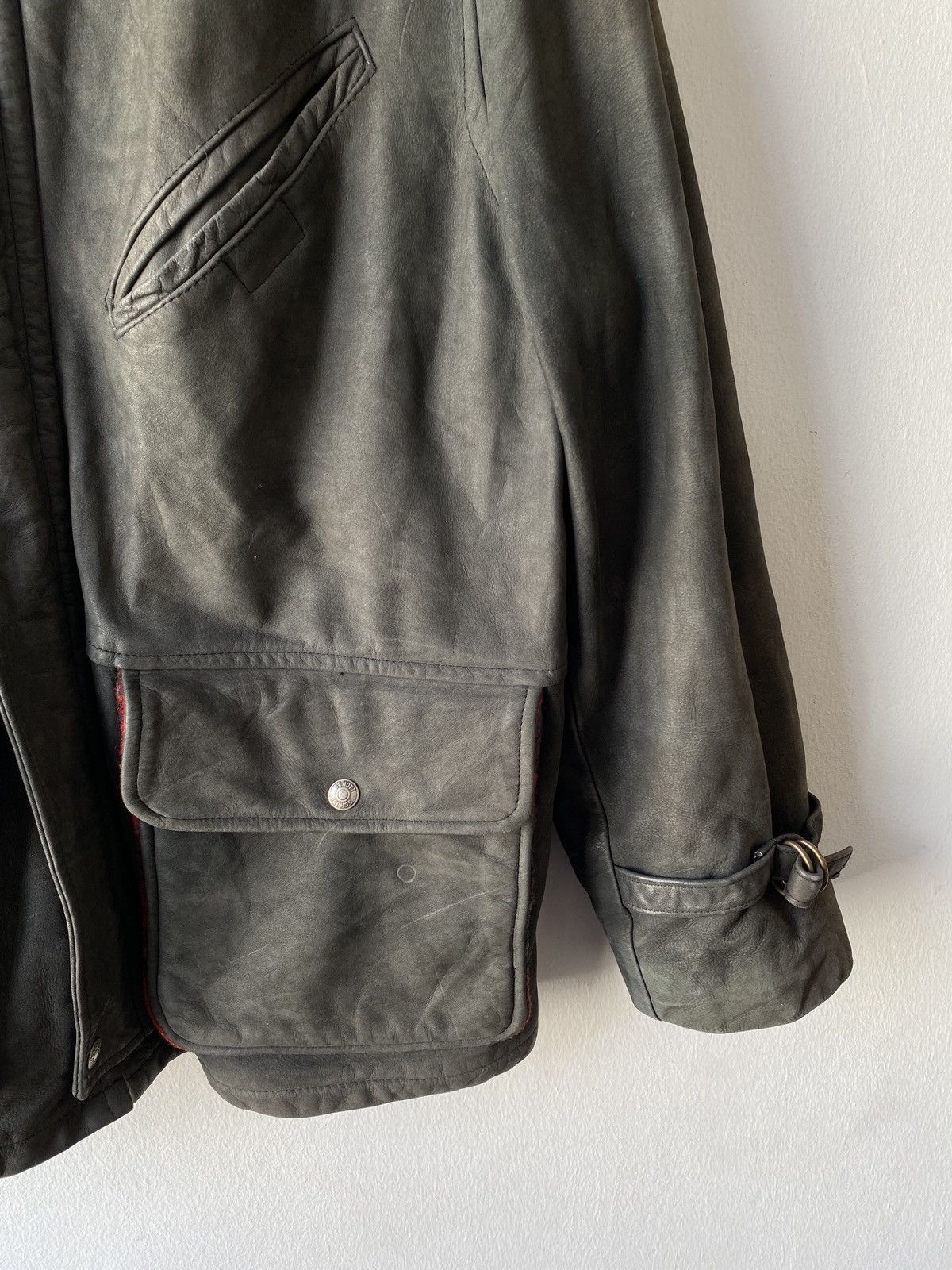 Schott × Vintage 1980s - Vintage Schott Nyc Sportswear Leather Jacket Size US L / EU 52-54 / 3 - 9 Thumbnail