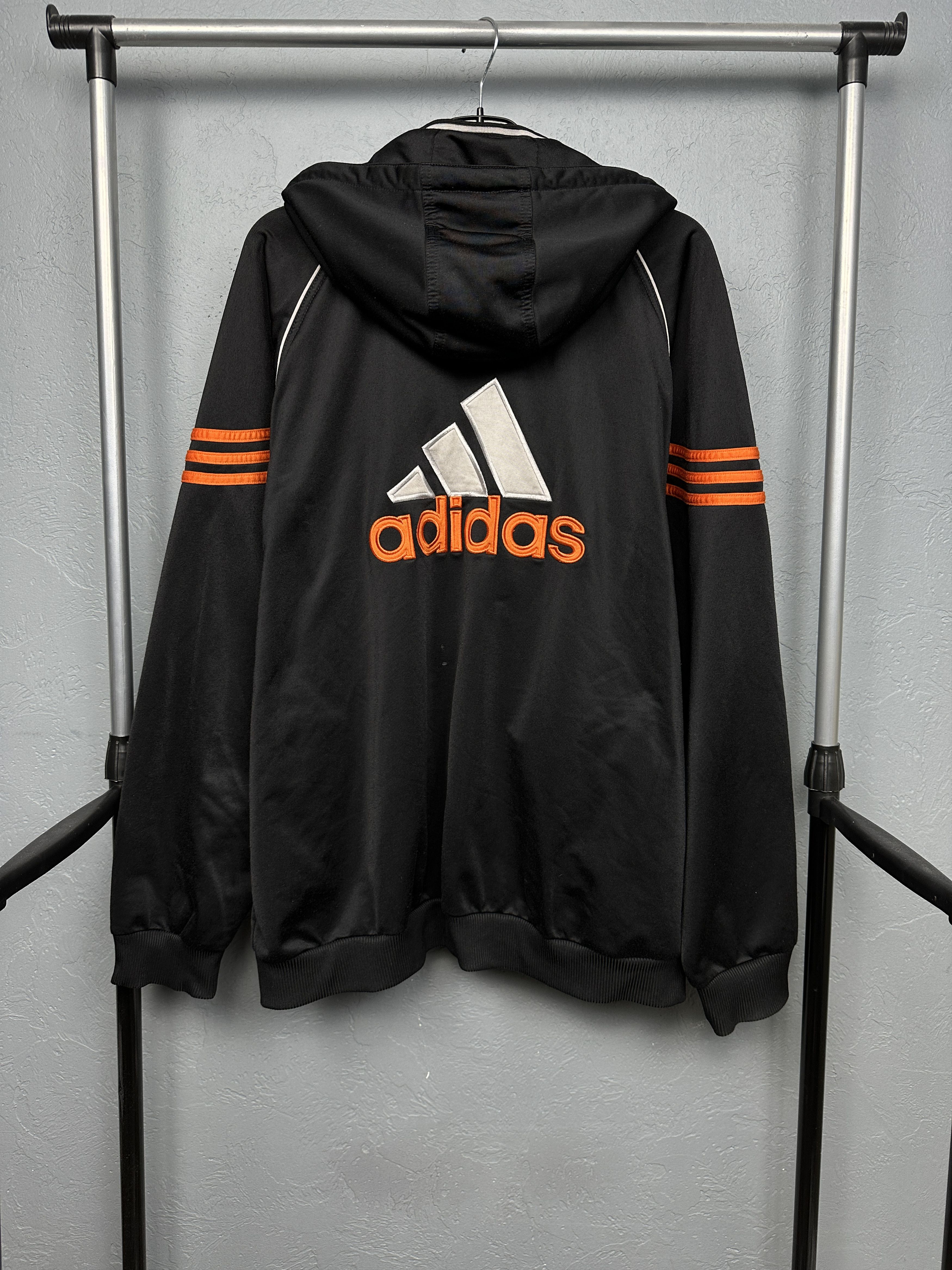 Adidas Adidas Vintage Mens Track Top Hooded Jacket Size US L / EU 52-54 / 3 - 9 Thumbnail