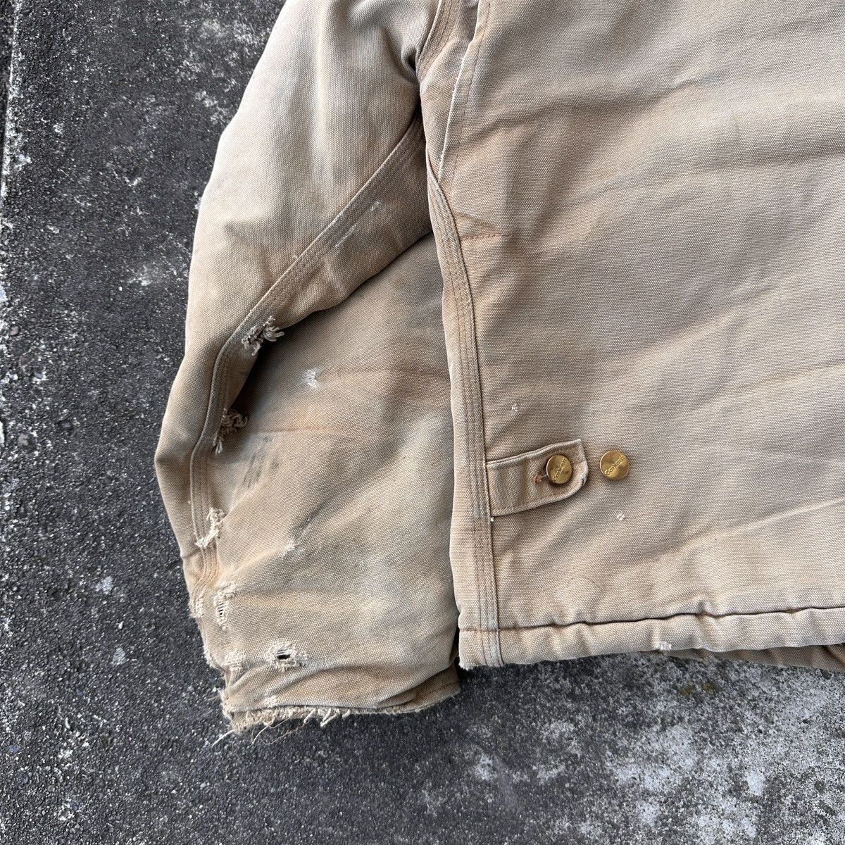 Carhartt Thrashed 90’s Arctic Faded Dirty Work Jacket Detroit Size US L / EU 52-54 / 3 - 9 Thumbnail
