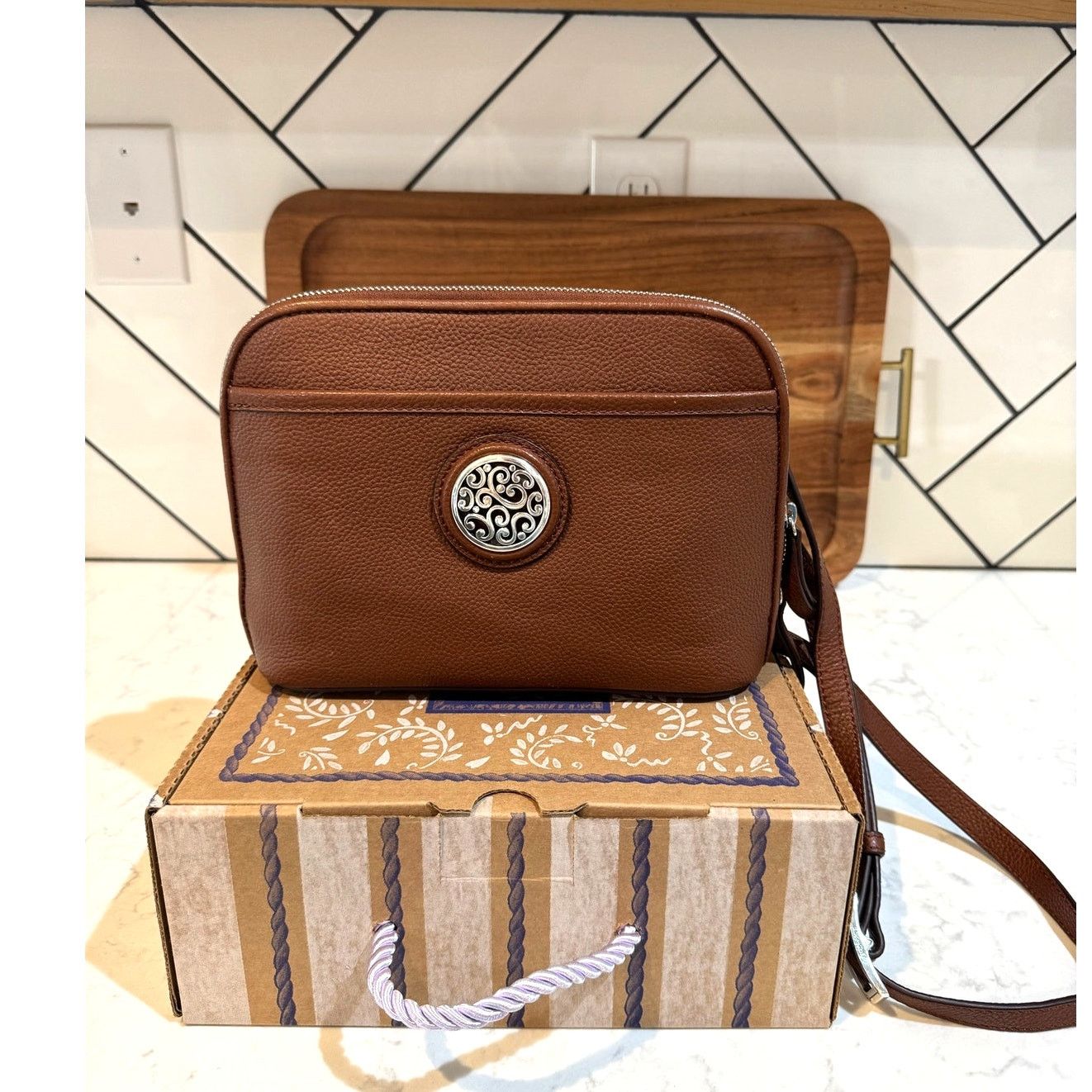 Brighton Brighton Contempo Shelby Bourbon Organizer bag leather Size ONE SIZE - 1 Thumbnail