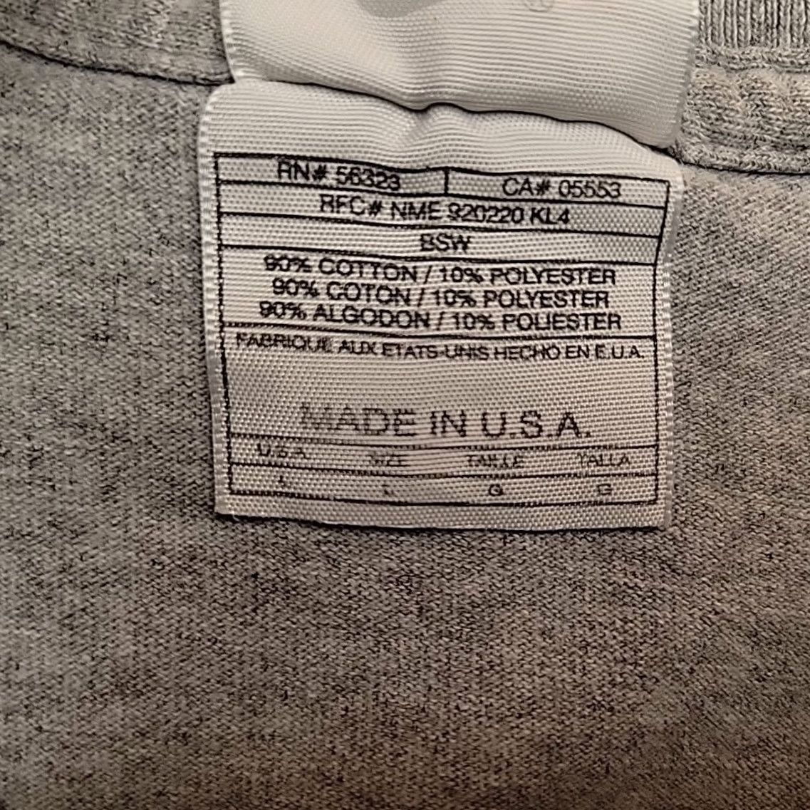 Nike VINTAGE Nike Shirt Mens L Gray Embroidered Swoosh Logo Crewneck Tee Made in USA Y2K Size US L / EU 52-54 / 3 - 6 Thumbnail